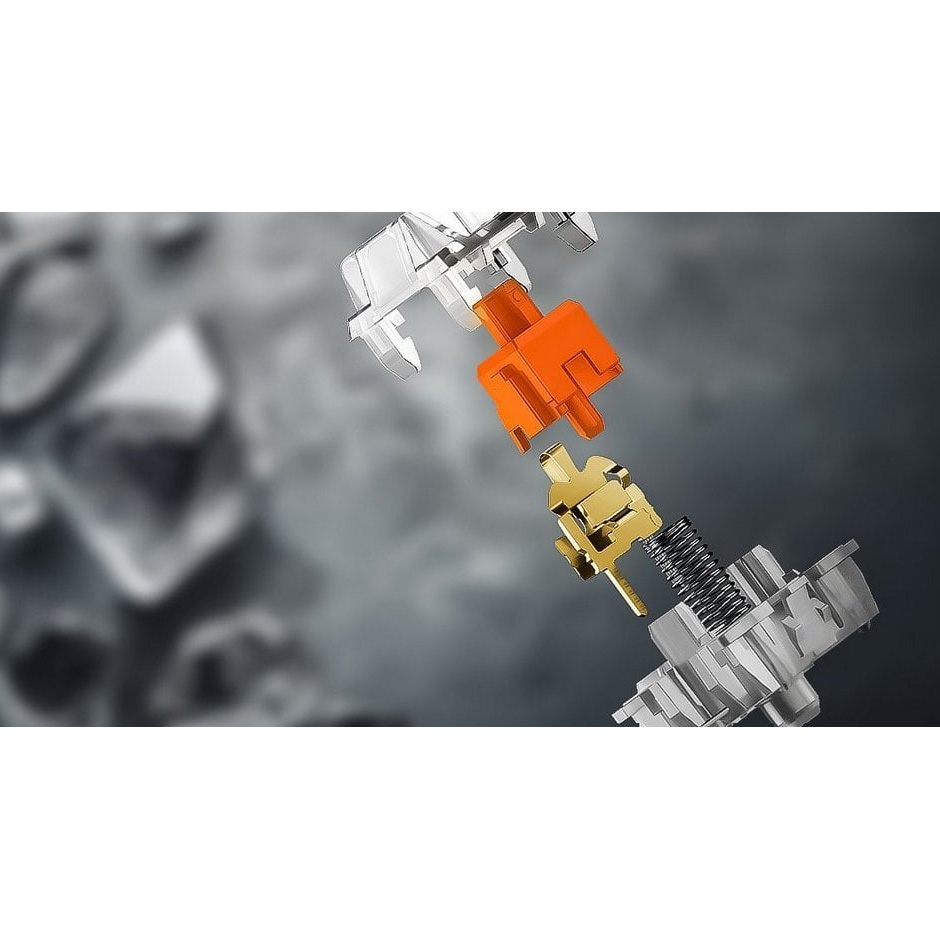 Клавіатура бездротова HATOR Rockfall 3 TKL Wireless Aurum Orange Switch Black (HTK850EU)