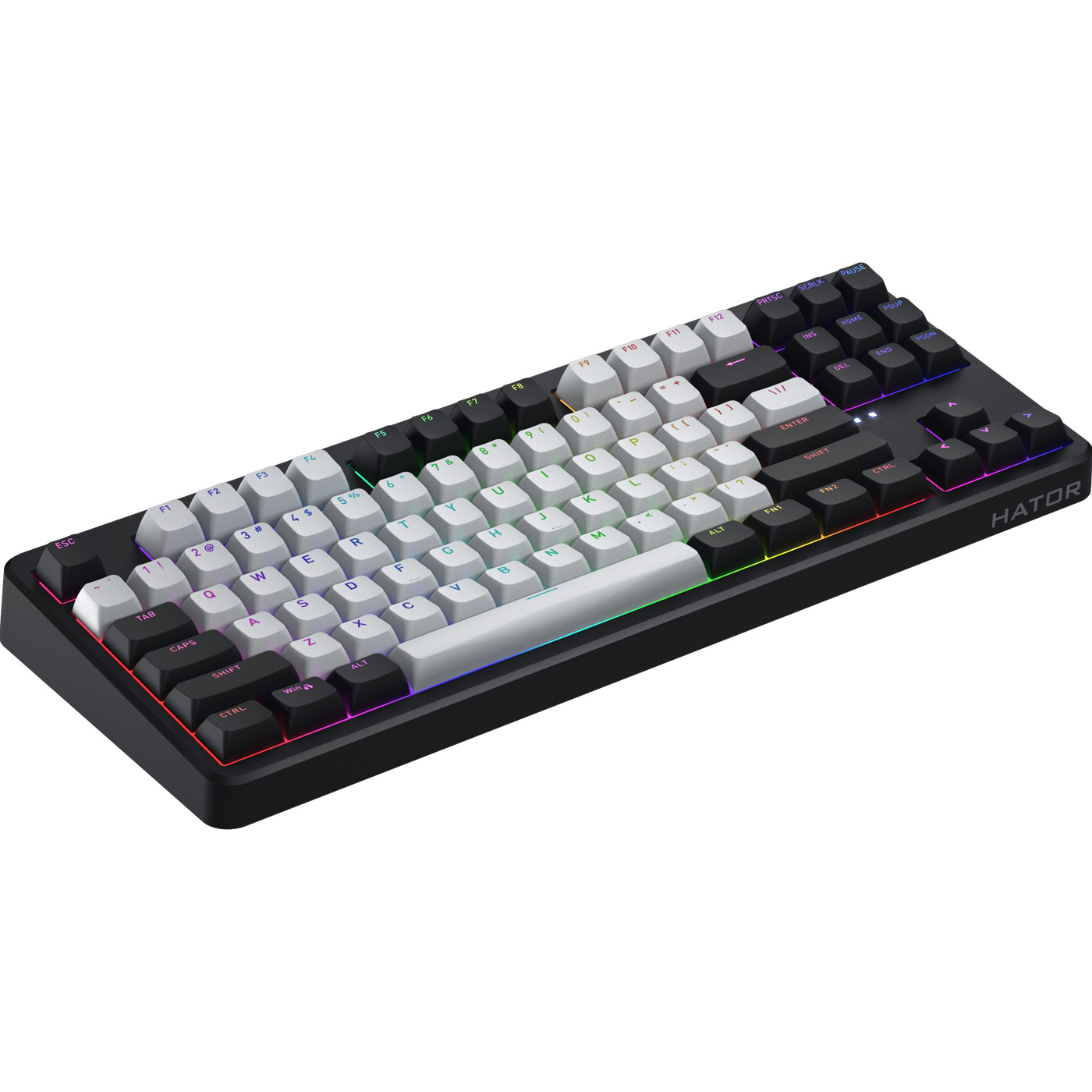 Клавіатура бездротова HATOR Rockfall 3 TKL Wireless Aurum Orange Switch Black (HTK850)