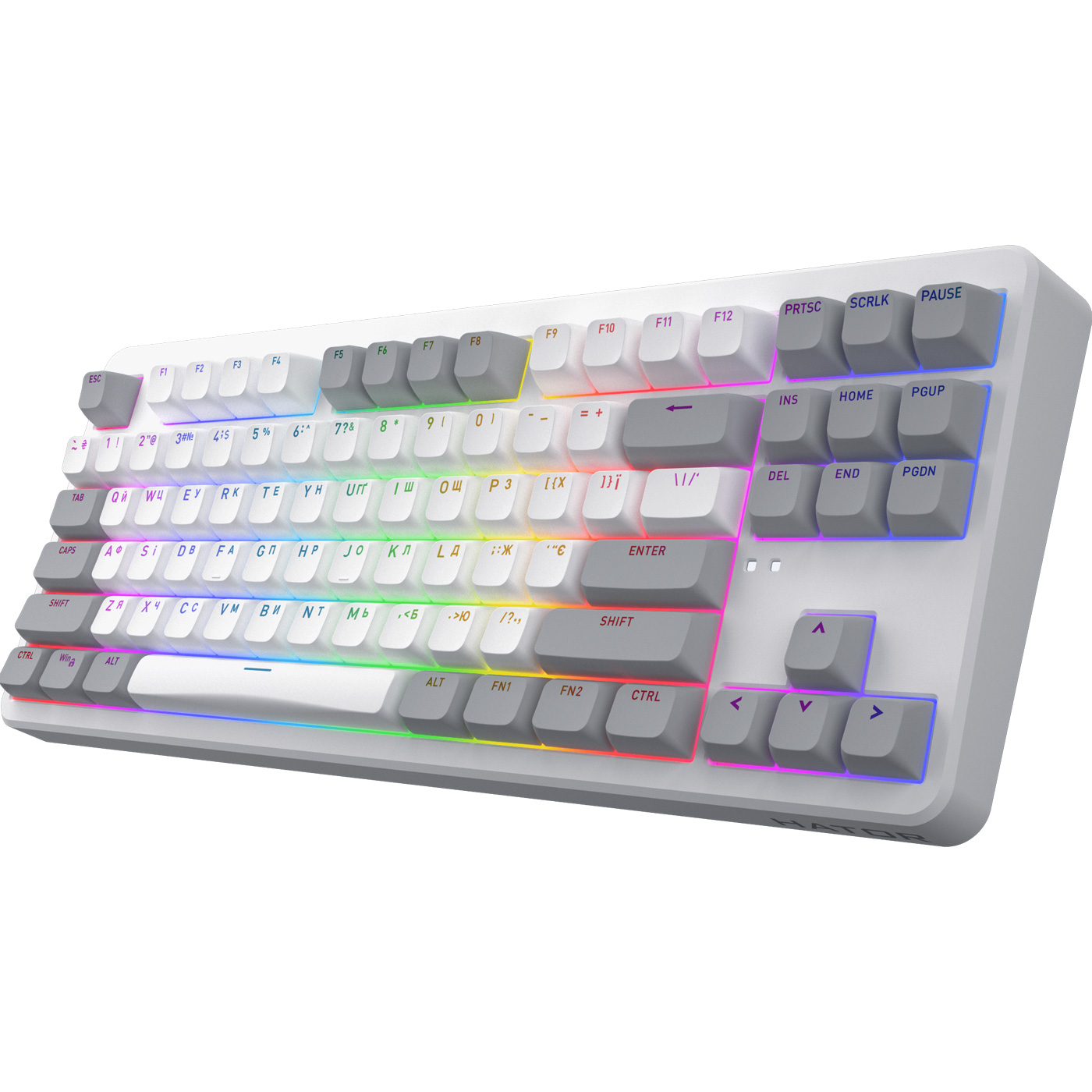 Клавиатура беспроводная HATOR Rockfall 3 TKL Wireless Aurum Orange Switch White (HTK851UA)