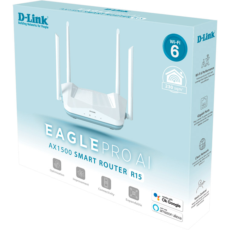 Wi-Fi роутер D-LINK R15 Eagle Pro AI