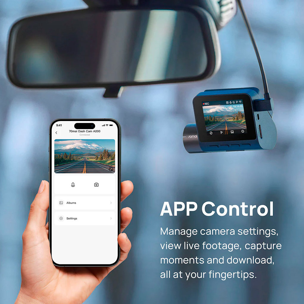 Автомобільний відеореєстратор XIAOMI 70MAI Dash Cam A200 + RC11 Rear Camera