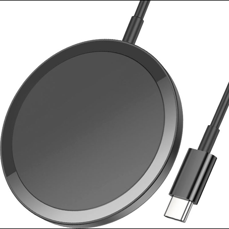 Бездротовий зарядний пристрій HOCO CW52 Enjoy 15W Magnetic Wireless Charger Black