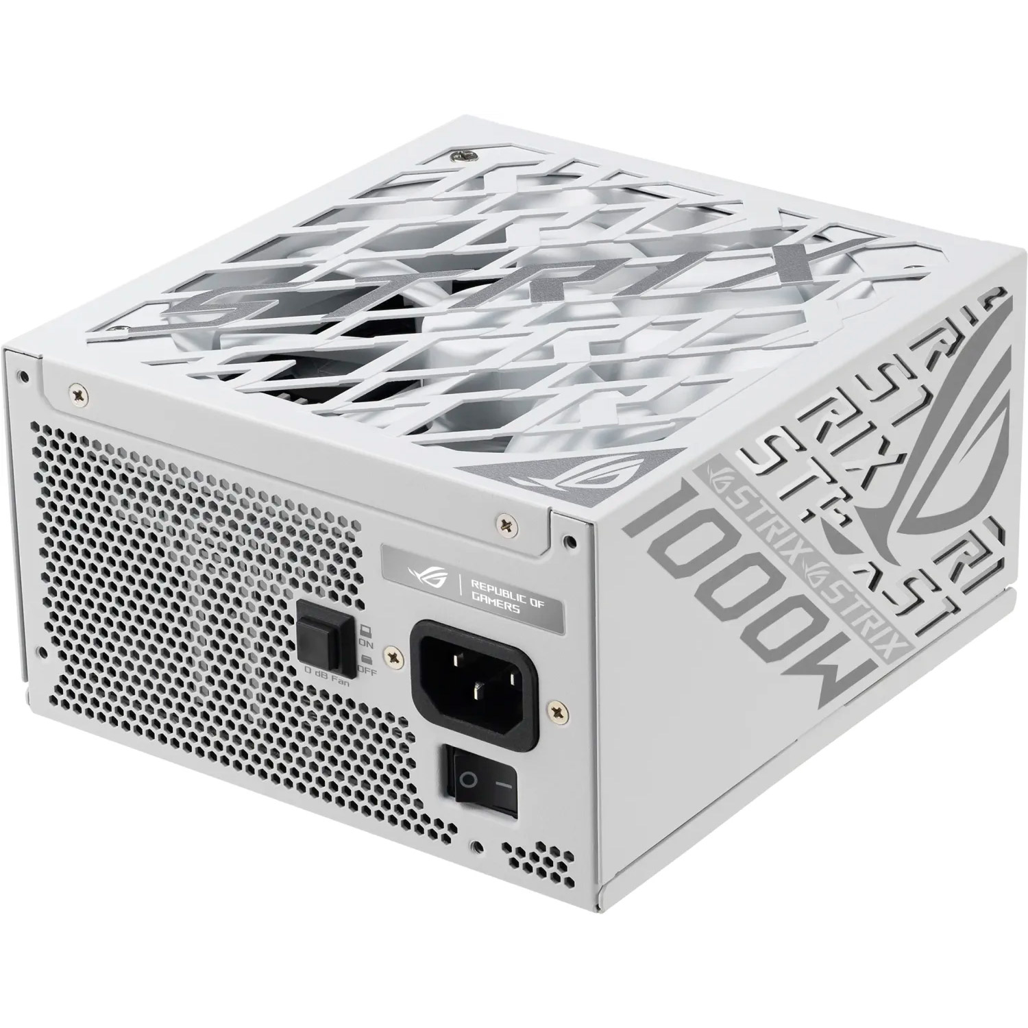 Блок питания 1000W ASUS ROG Strix 1000W Platinum White Edition (ROG-STRIX-1000P-GAMING-WHITE)