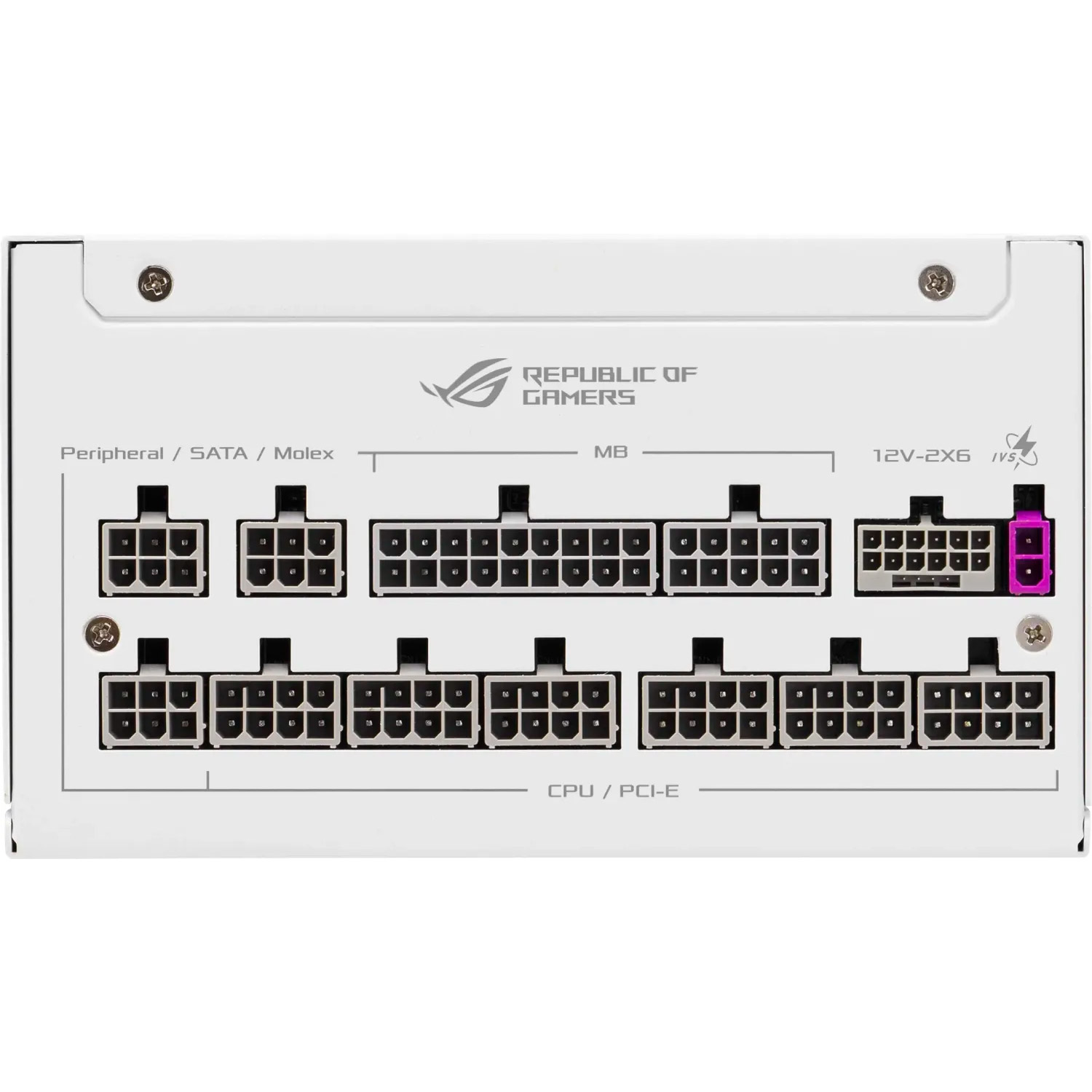 Блок питания 1000W ASUS ROG Strix 1000W Platinum White Edition (ROG-STRIX-1000P-GAMING-WHITE)