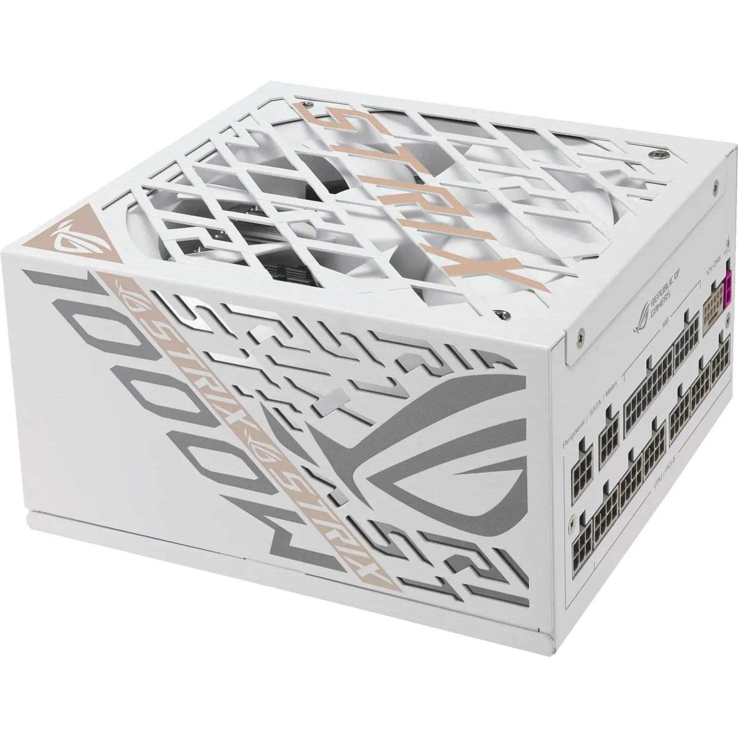 Блок питания 1000W ASUS ROG Strix 1000W Platinum White Edition (ROG-STRIX-1000P-GAMING-WHITE)