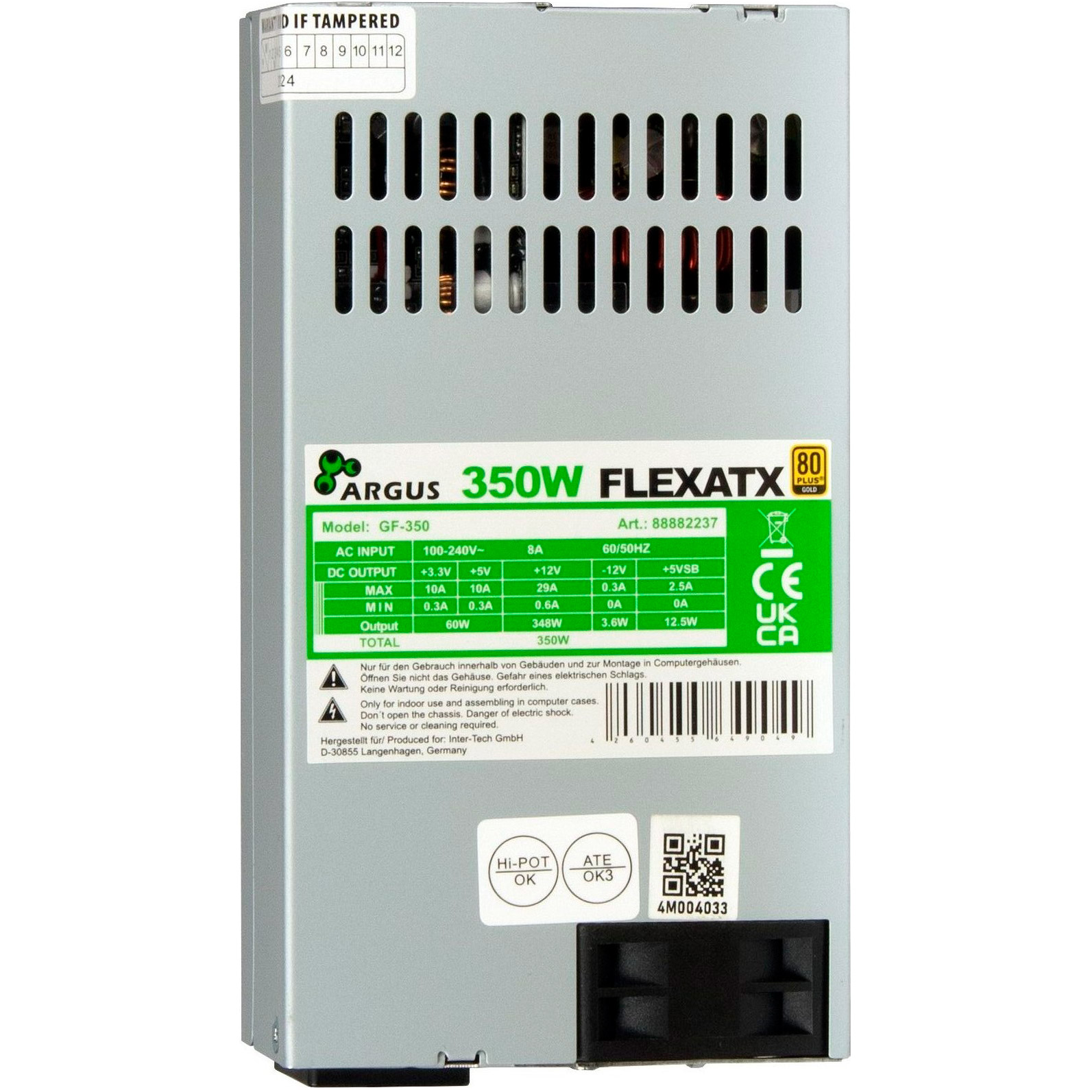 Блок питания FlexATX 350W ARGUS GF-350 Bulk (88882237)