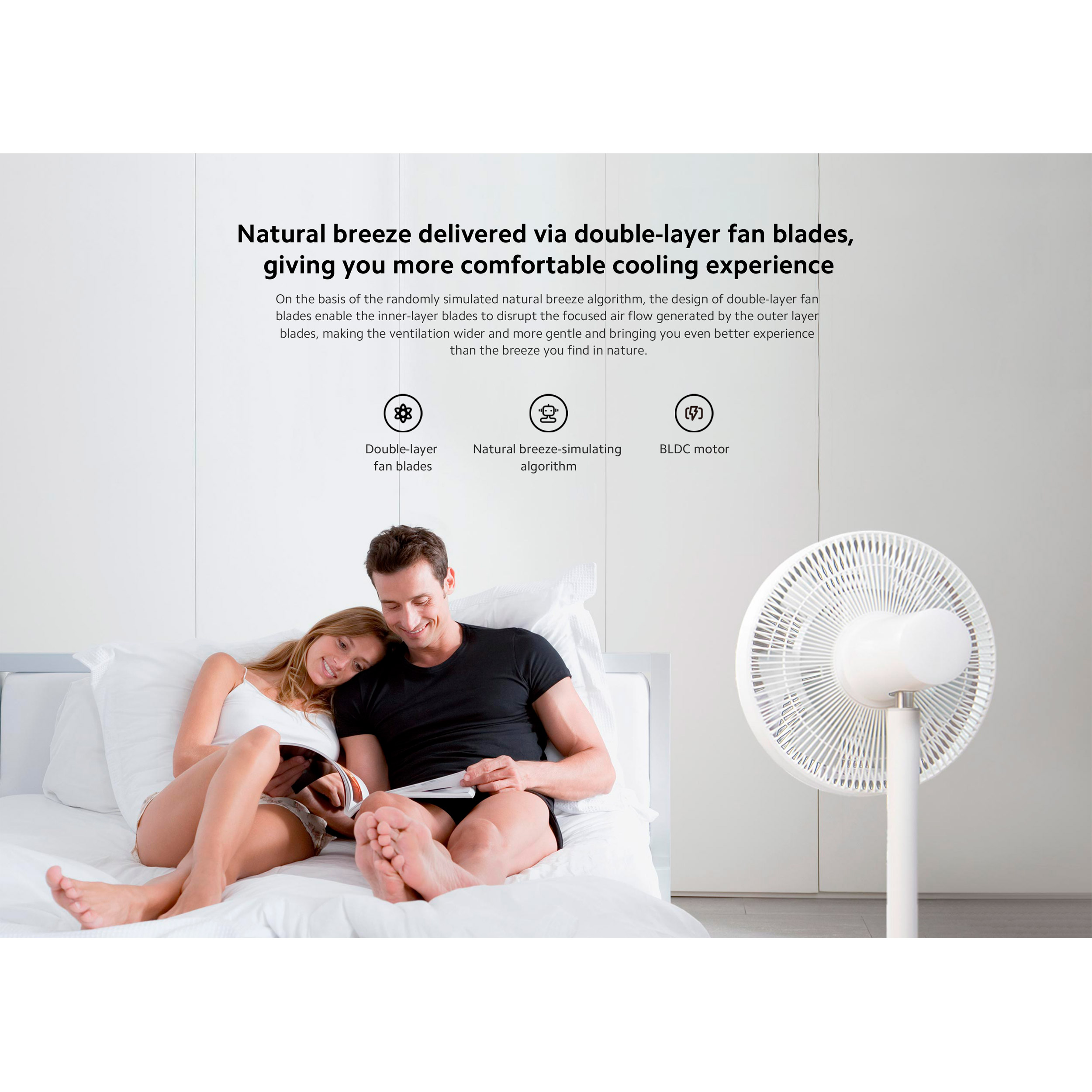 Вентилятор напольный XIAOMI Smart Standing Fan 2 Pro White (BHR5856EU)