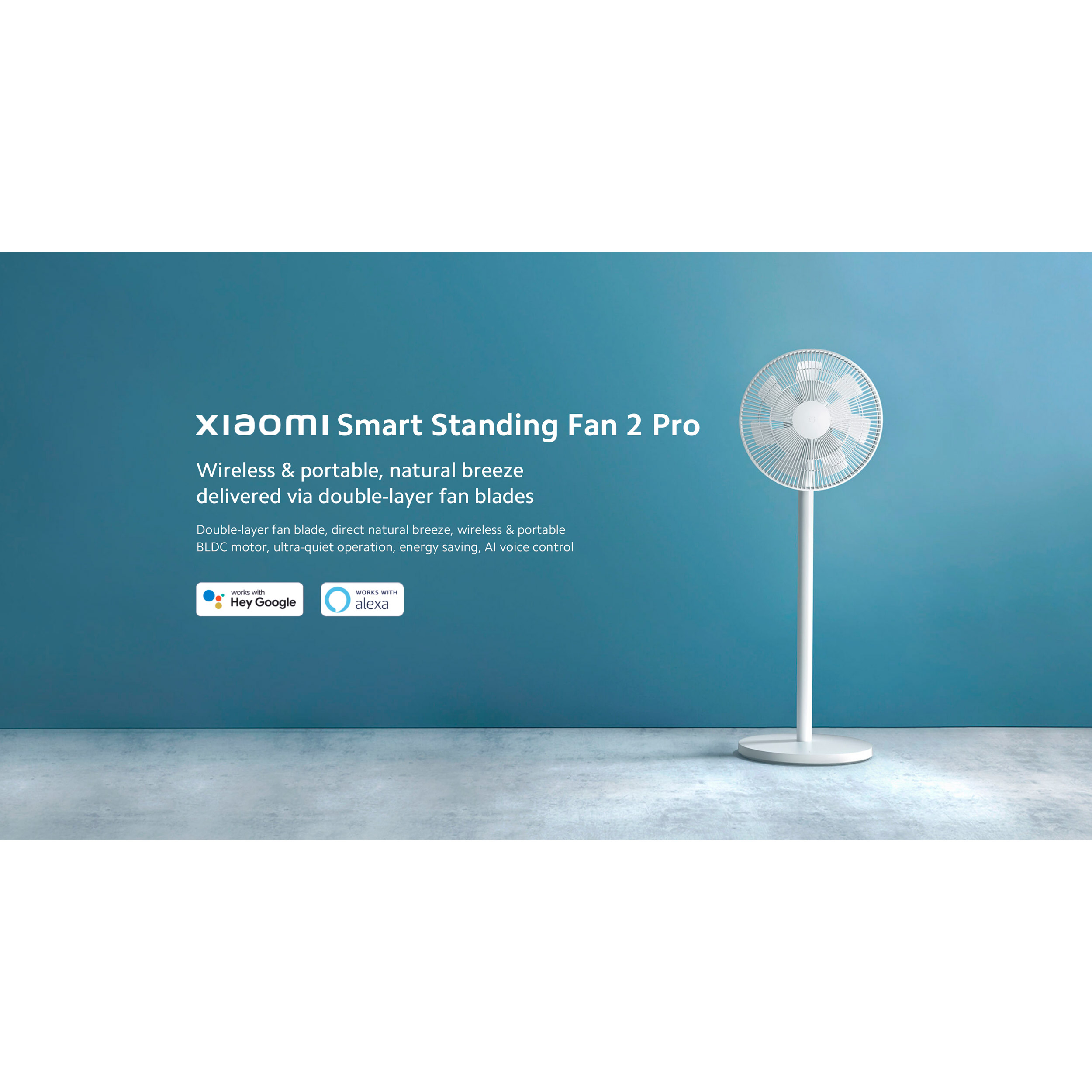 Вентилятор напольный XIAOMI Smart Standing Fan 2 Pro White (BHR5856EU)