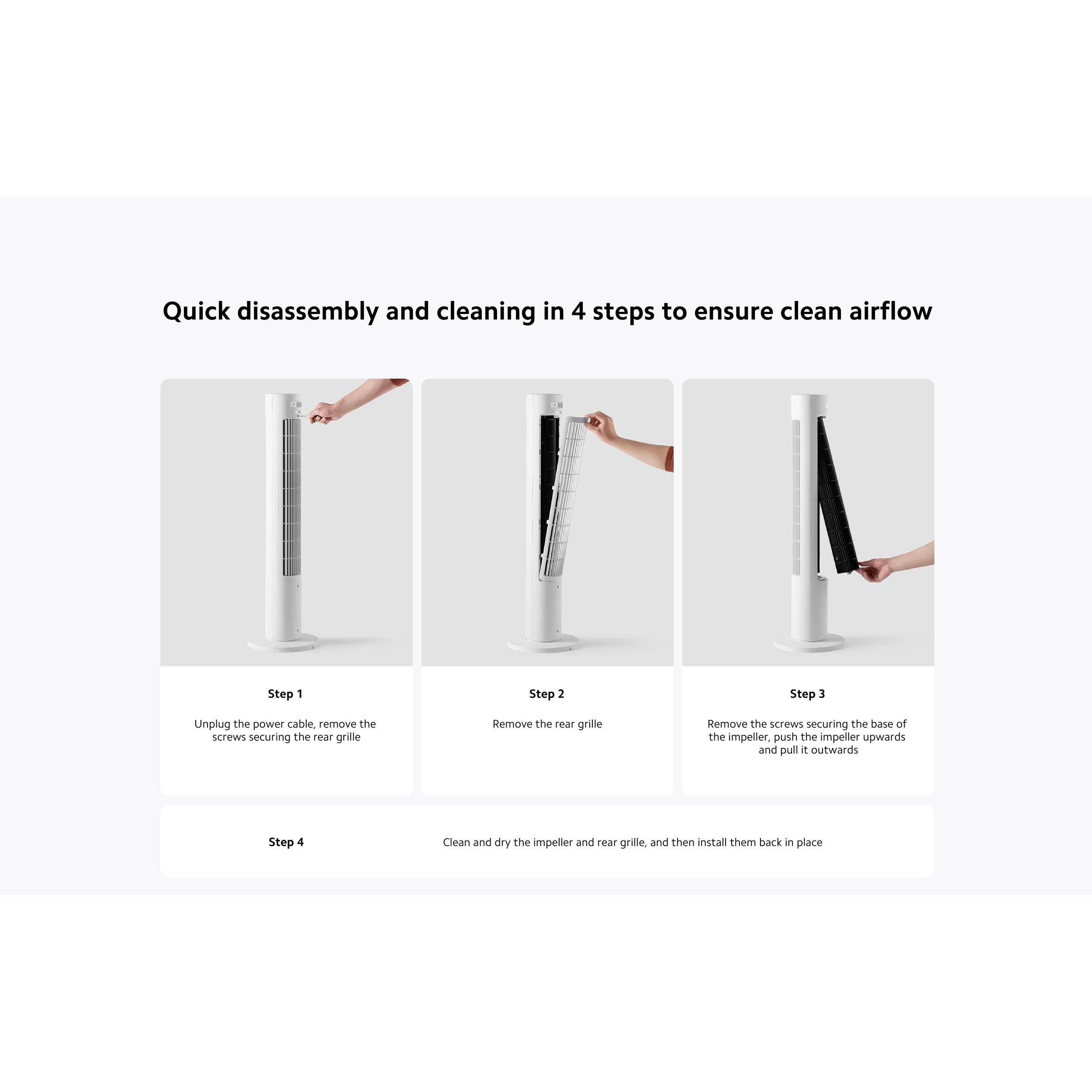 Колонный вентилятор XIAOMI Smart Tower Fan 2 (BHR8846EU)
