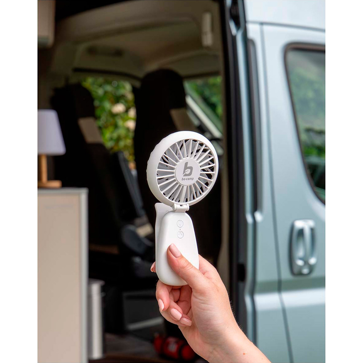 Портативний ручний вентилятор BO-CAMP Mini Fan with Clamp White