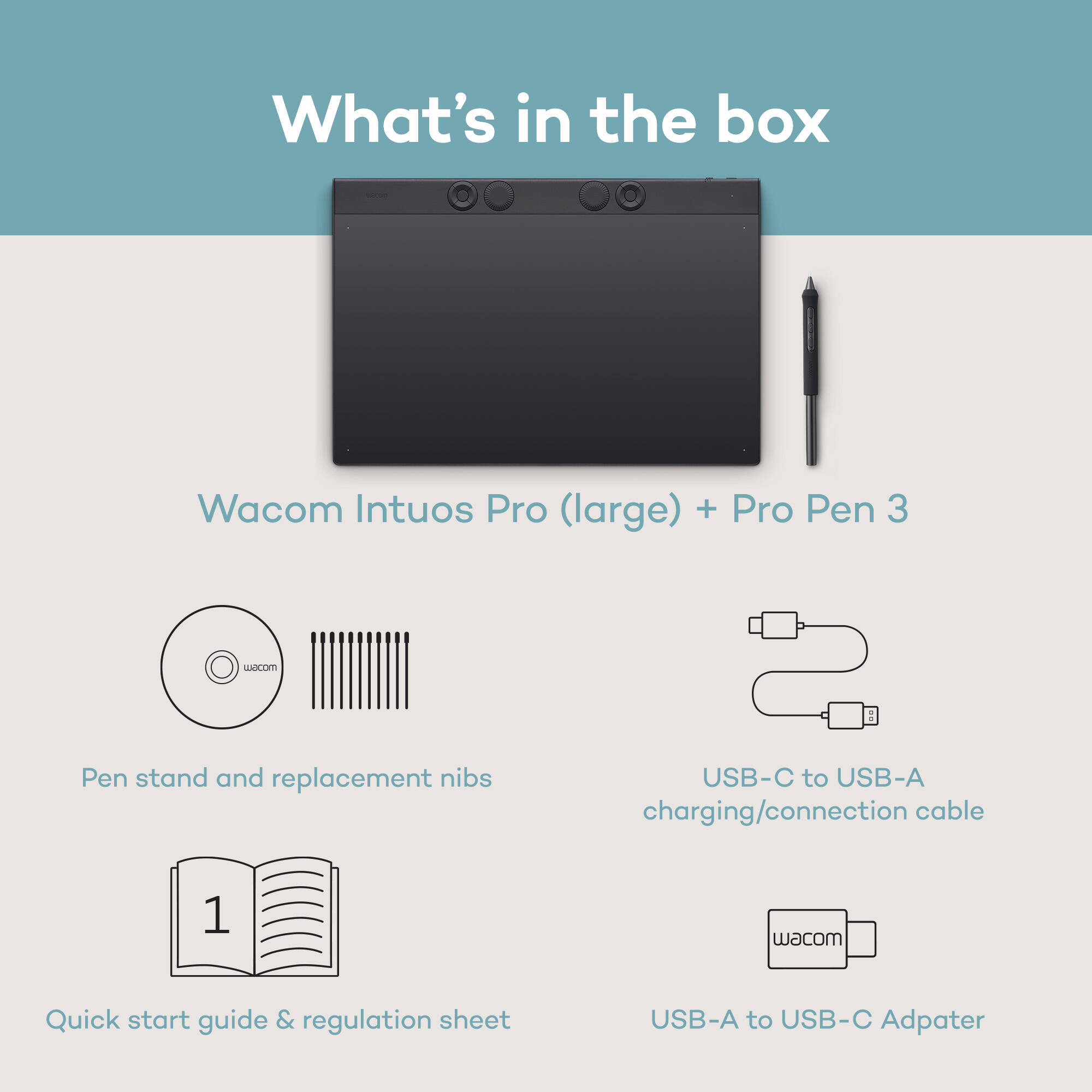 Графічний планшет WACOM Intuos Pro Large 2025 (PTK870K0B)