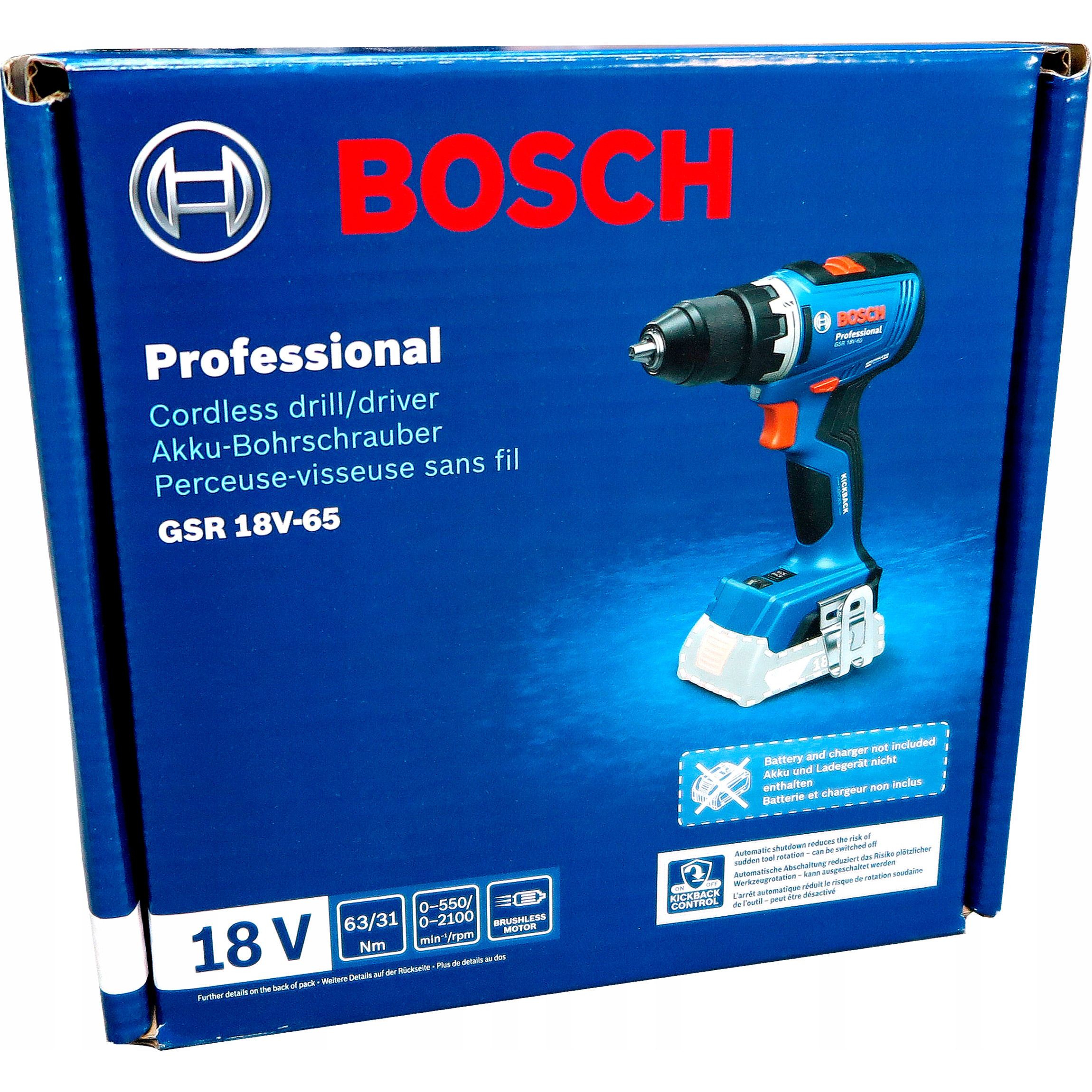 Акумуляторний дриль-шурупокрут BOSCH GSR 18V-65 Professional (0.601.9N3.200)