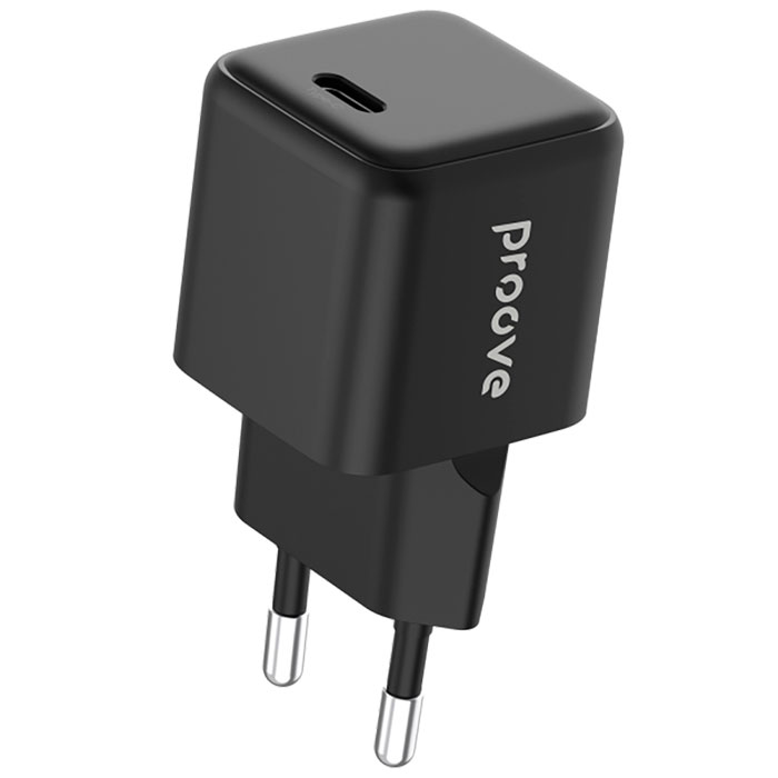 Зарядное устройство PROOVE Pocket GaN 25W 1xUSB-C, PD3.0, QC4.0 Black