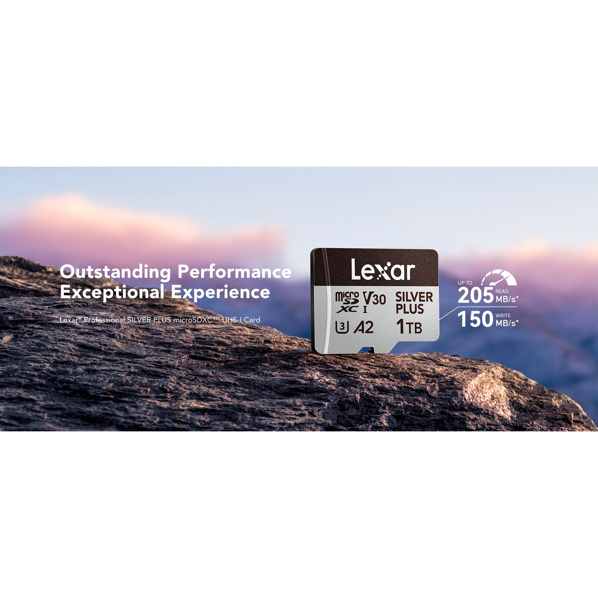 Карта памяти LEXAR microSDXC Professional Silver Plus 128GB UHS-I U3 V30 A2 Class 10 (LMSSIPL128G-BNANG)