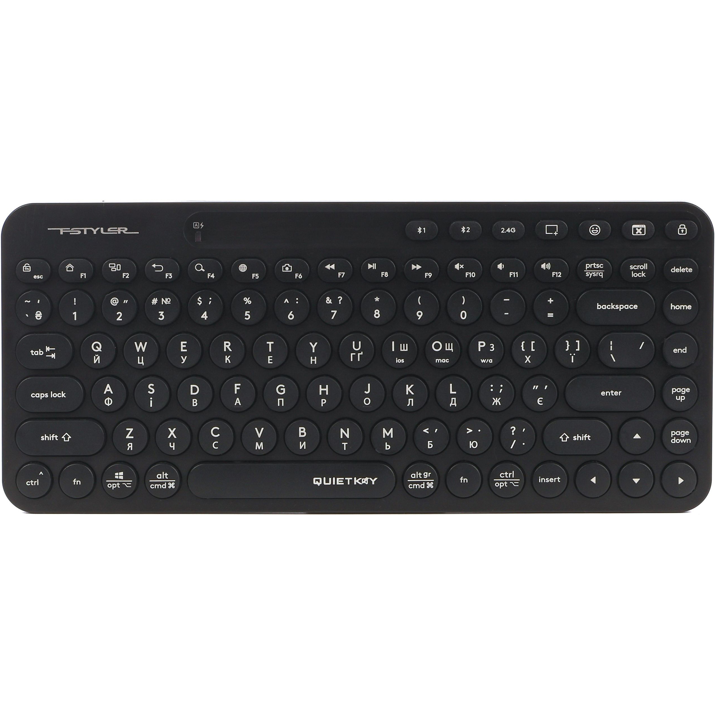 Клавиатура беспроводная A4TECH Fstyler FBK36C AS Black