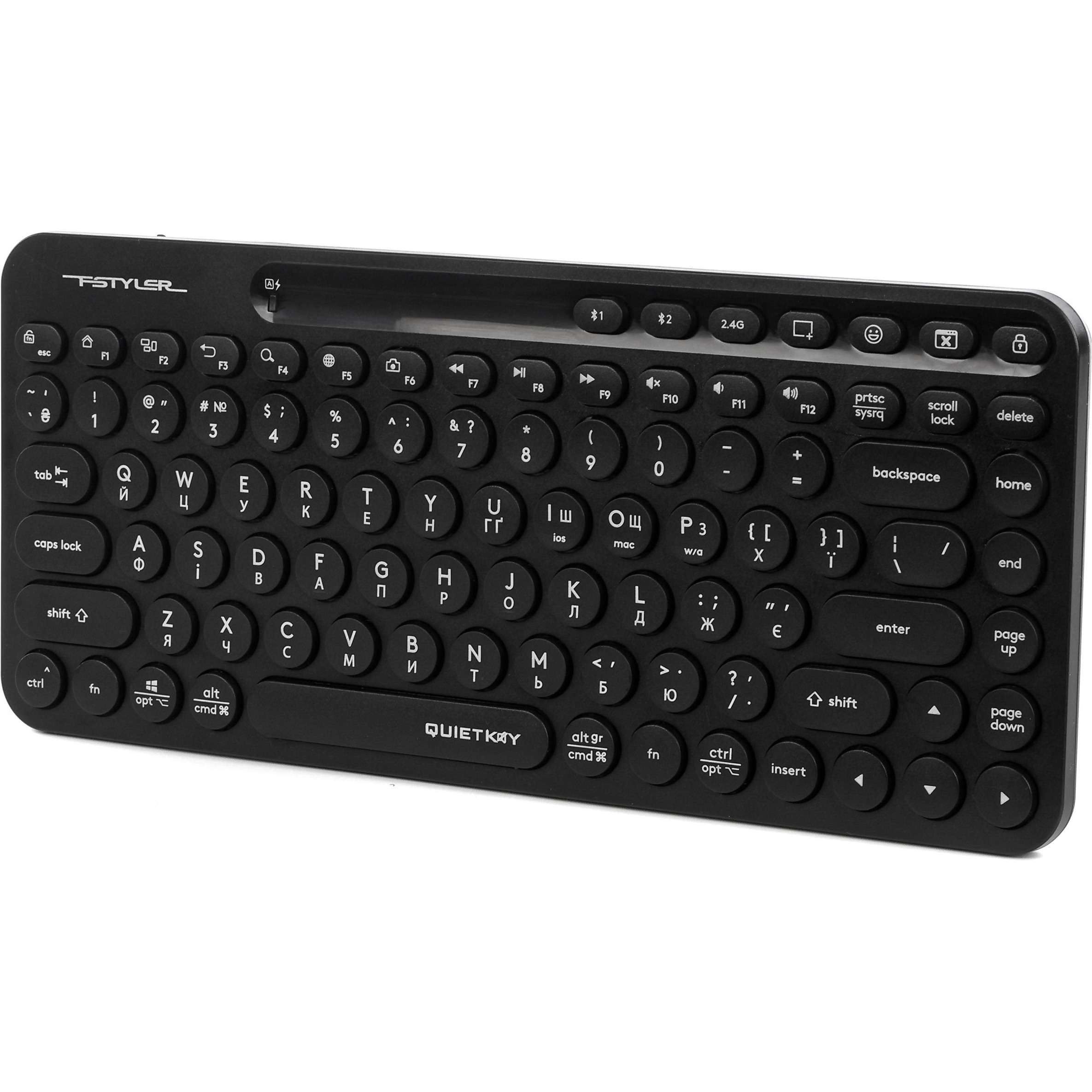 Клавиатура беспроводная A4TECH Fstyler FBK36C AS Black
