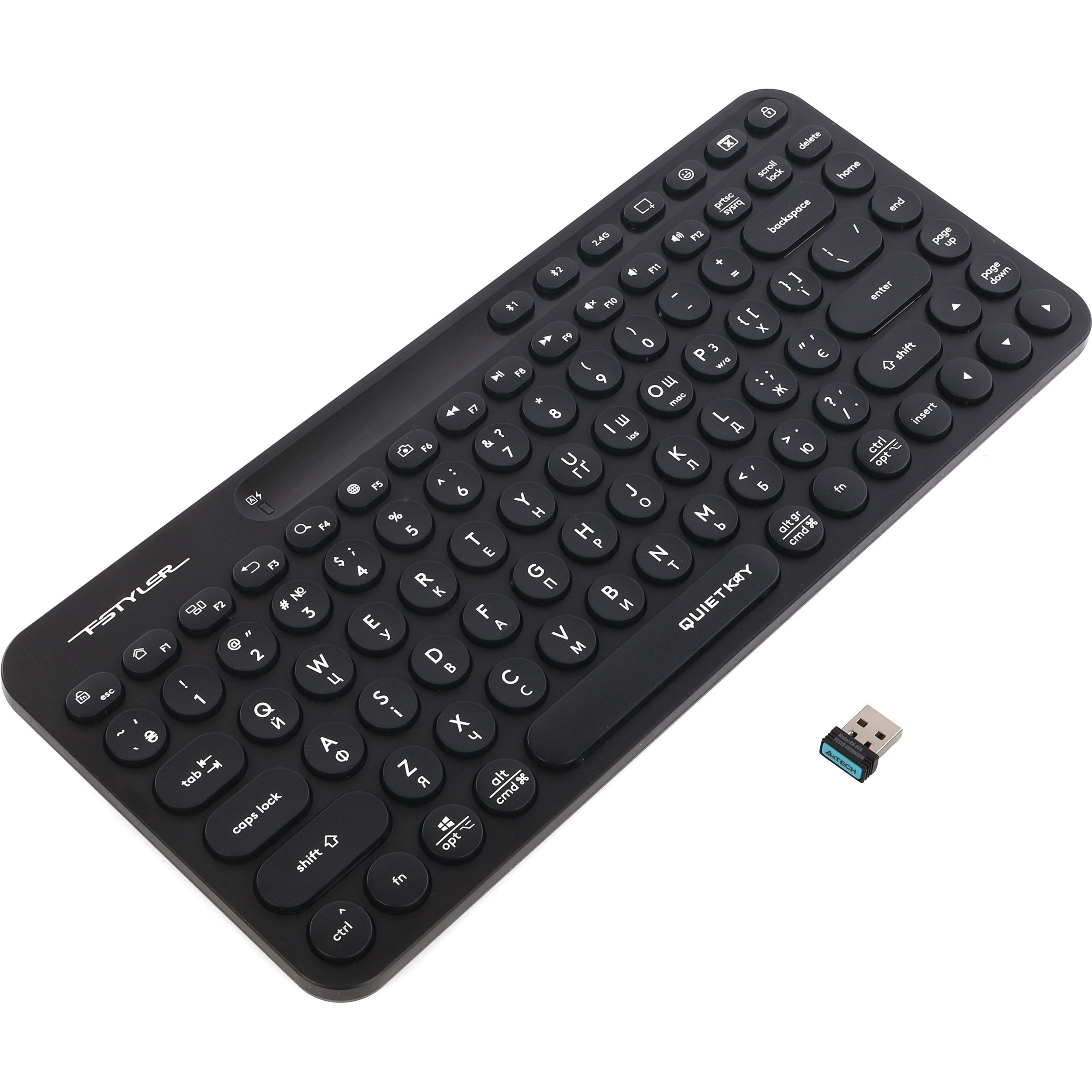 Клавиатура беспроводная A4TECH Fstyler FBK36C AS Black