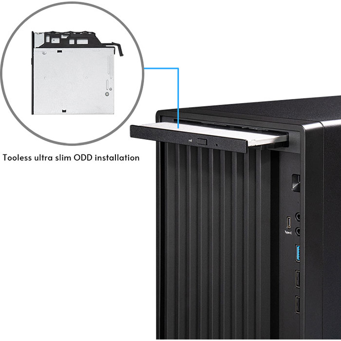 Корпус CHIEFTEC Uni BS-20B-OP Black