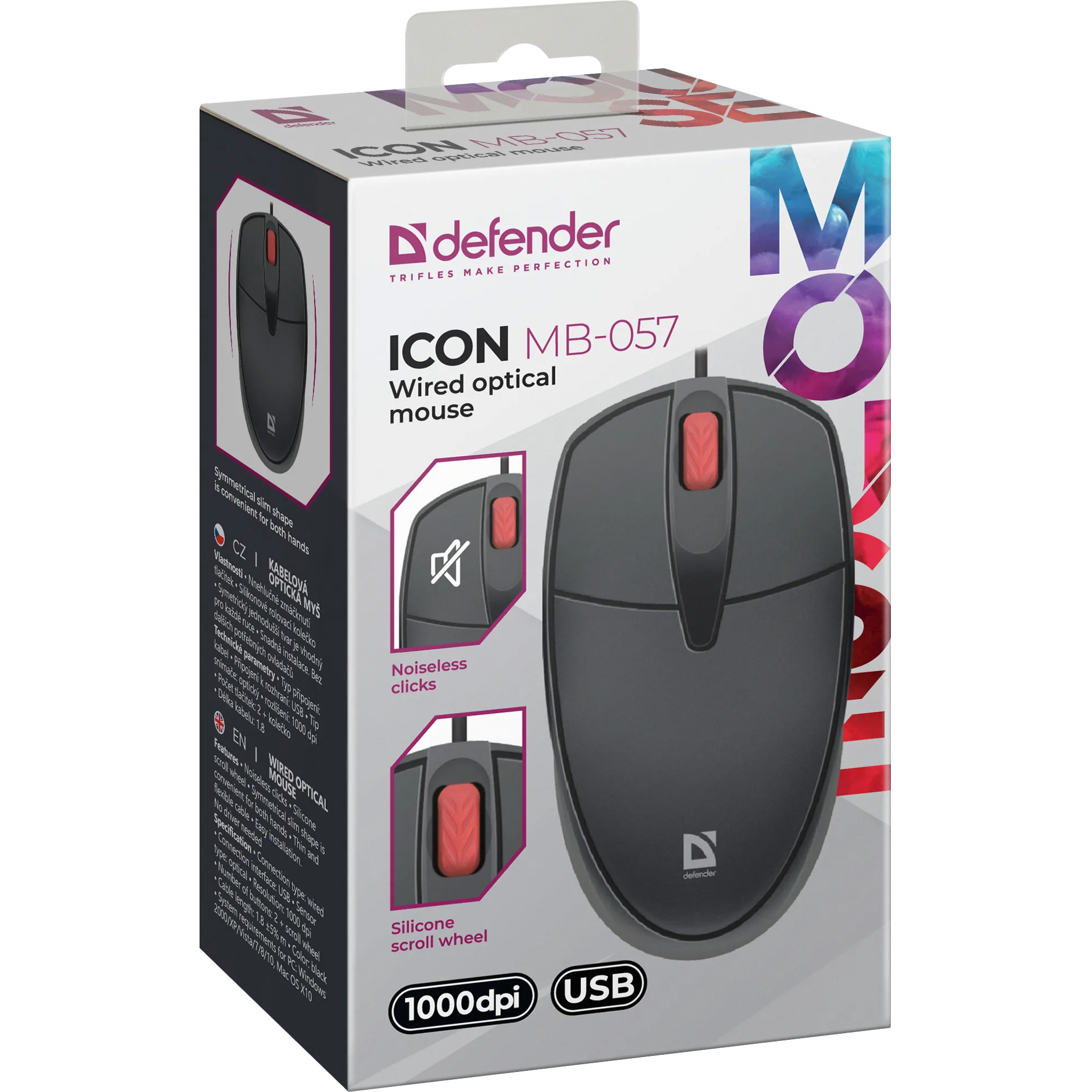 Миша DEFENDER Icon MB-057 Black (52057)