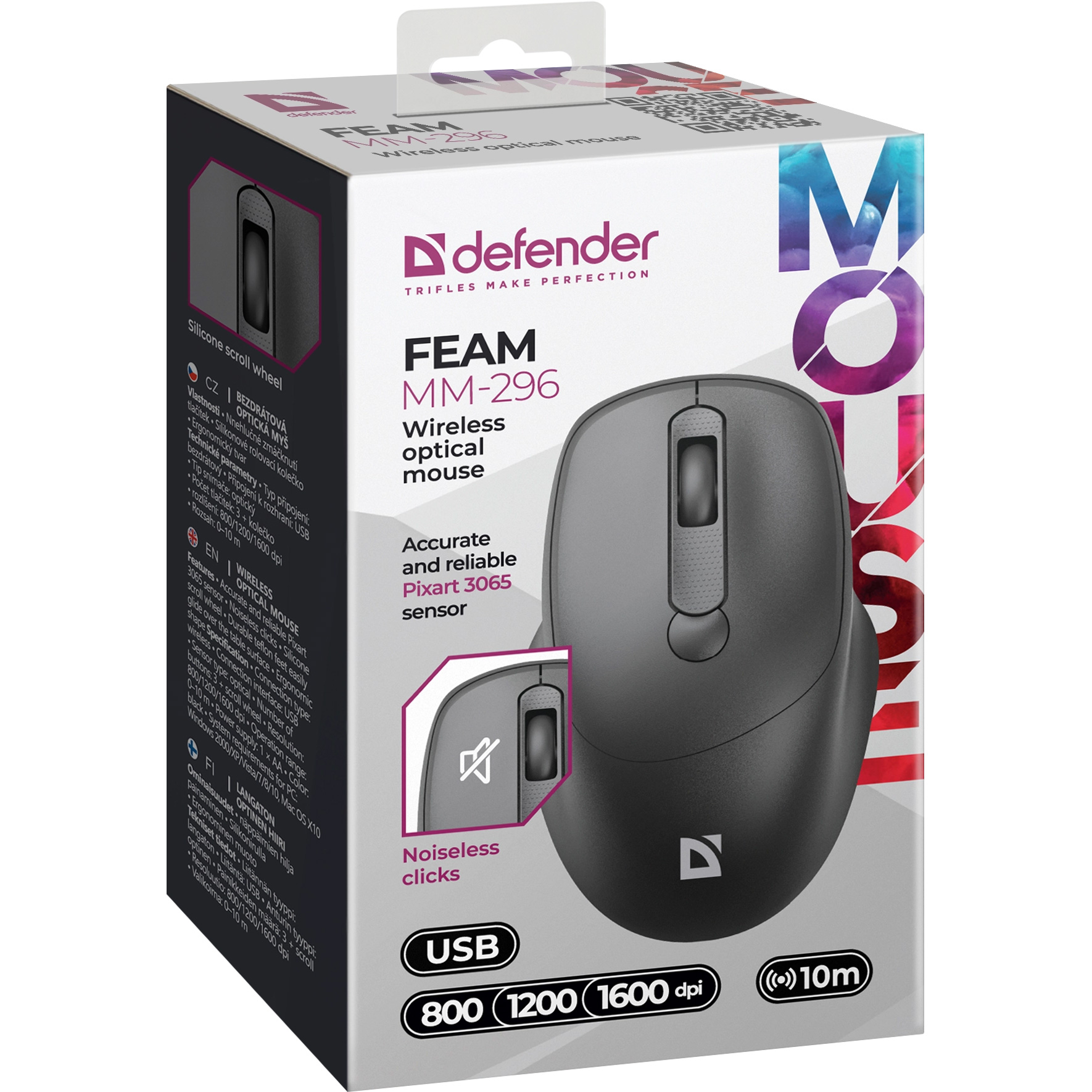 Миша DEFENDER Feam MM-296 Black (52296)