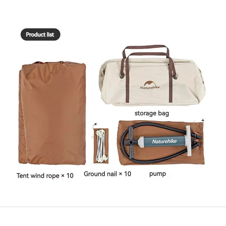 Намет 3-місний NATUREHIKE CNH23ZP12002 Ango Air Beige (6976023926488)