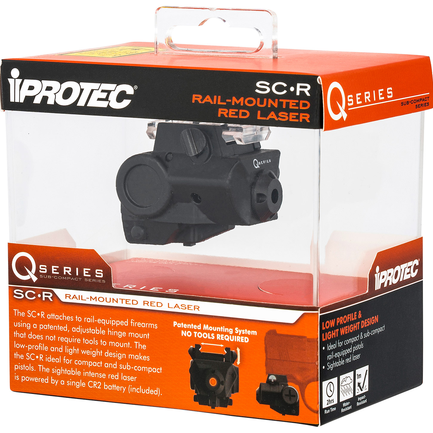 Підствольний лазер IPROTEC Q-Series SC-R Raul-Mounted Laser Red Beam