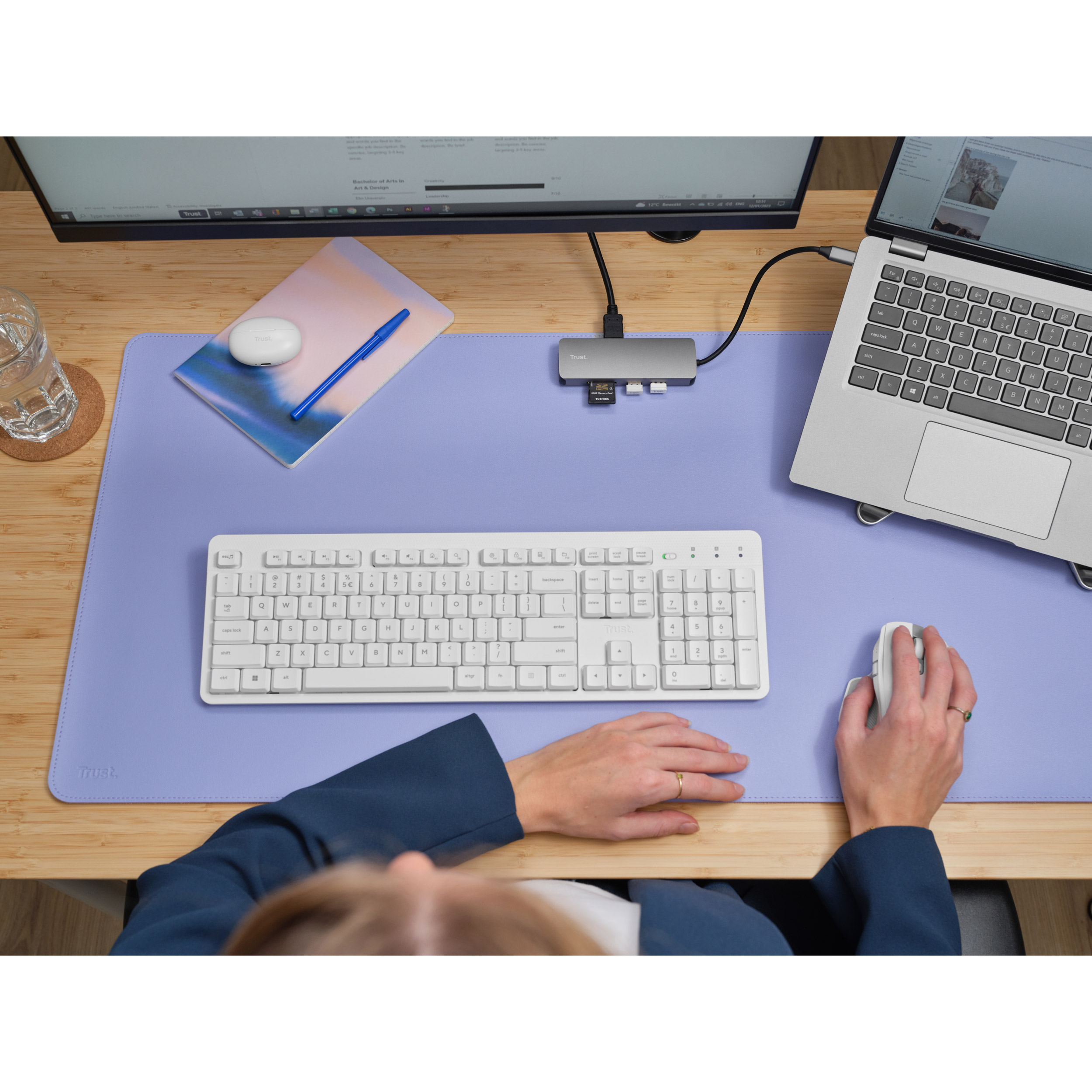 Порт-реплікатор TRUST Dalyx 8-in-1 Multiport Adapter (25672)