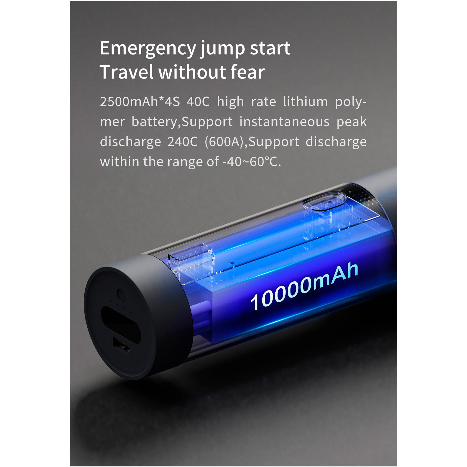 Пилосос автомобільний LYDSTO 3-in-1 Multivac Handheld Vacuum and Power Bank and Emergency Power