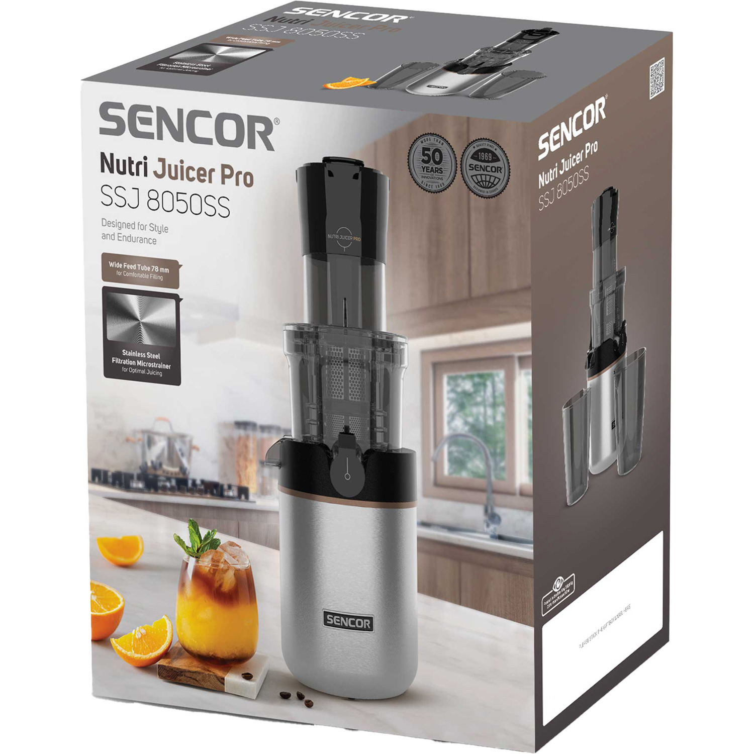 Соковижималка SENCOR SSJ 8050SS (SSJ8050SS)