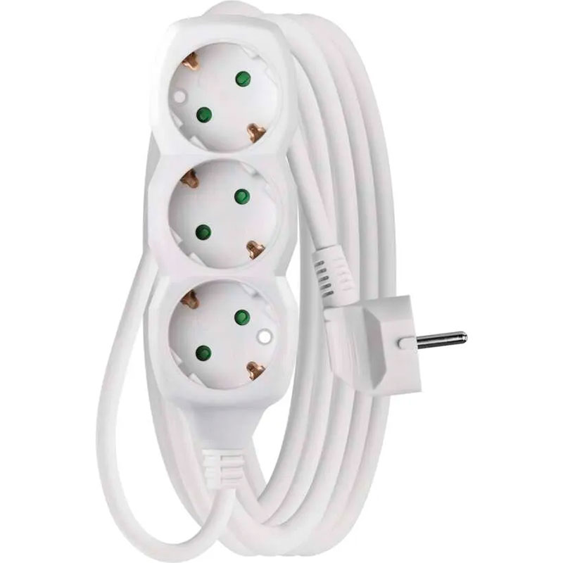 Удлинитель EMOS P0325R White, 3 розетки, 5м