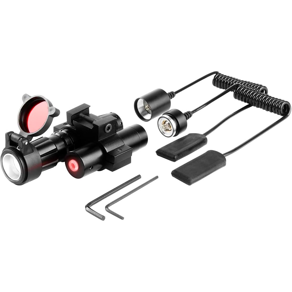 Ліхтар тактичний підствольний IPROTEC RM120LSR Firearm Light with Laser Red Beam