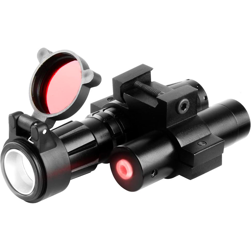 Ліхтар тактичний підствольний IPROTEC RM120LSR Firearm Light with Laser Red Beam