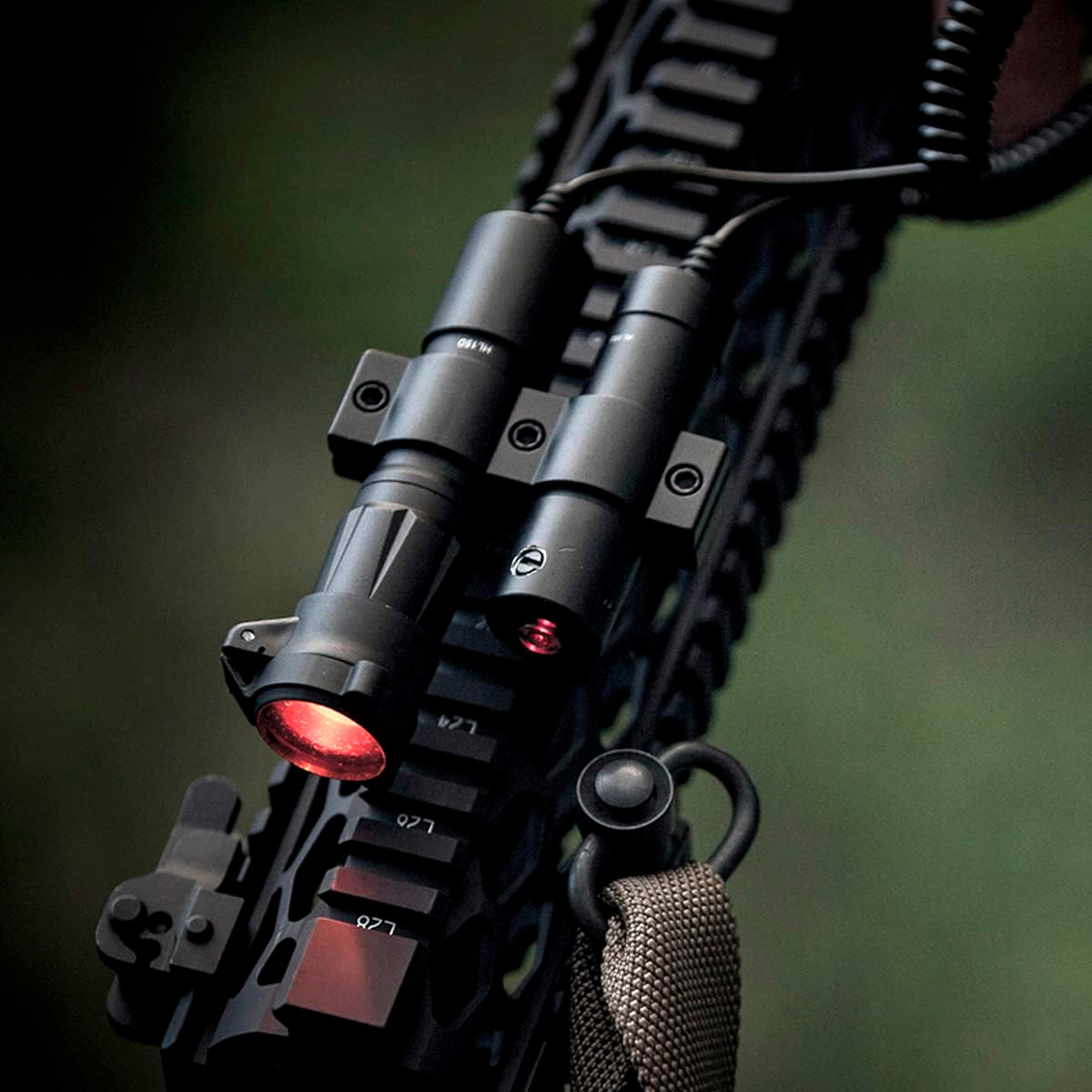 Ліхтар тактичний підствольний IPROTEC RM120LSR Firearm Light with Laser Red Beam