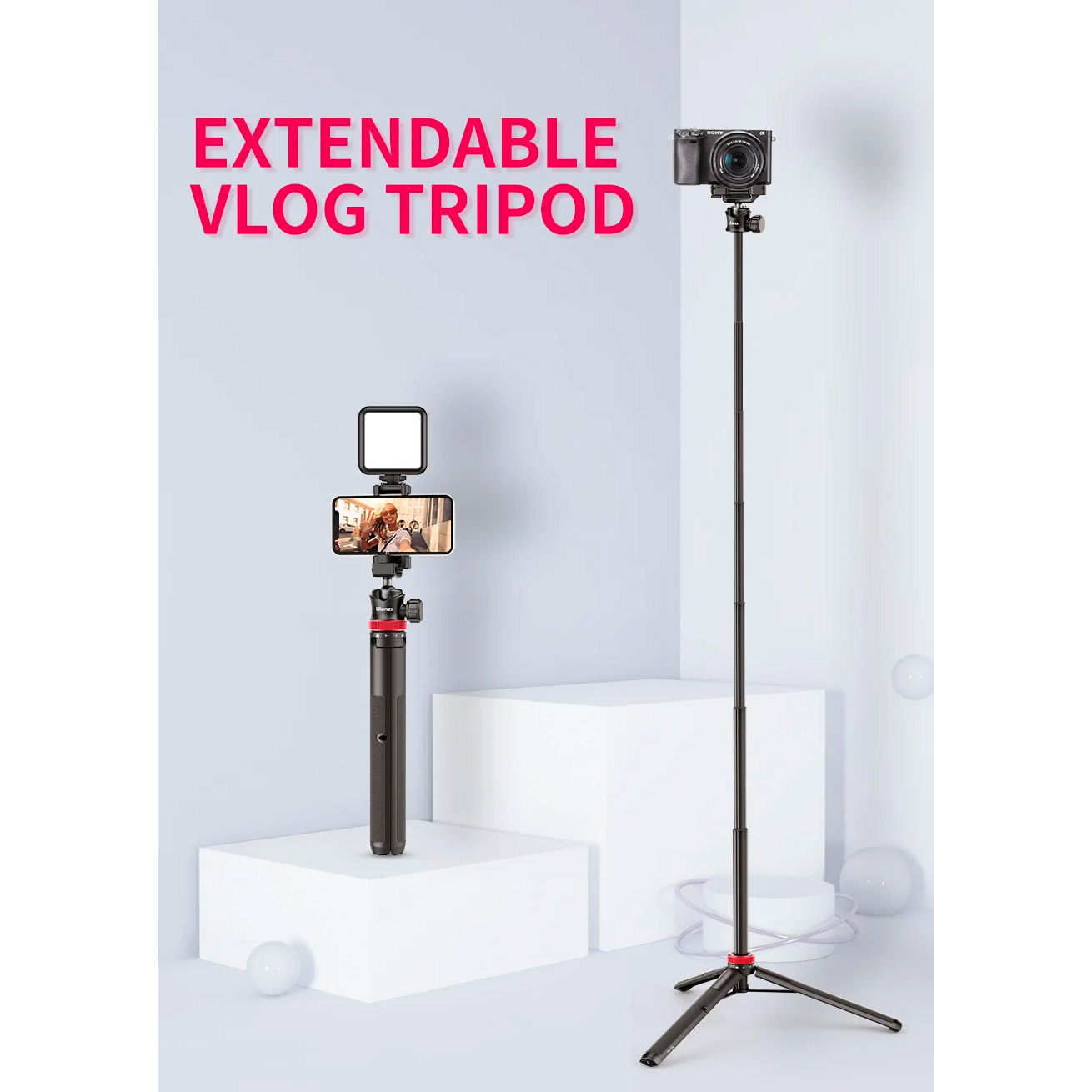 Штатив ULANZI MT-44 Multi-Functional Mini Tripod Black (2502B)