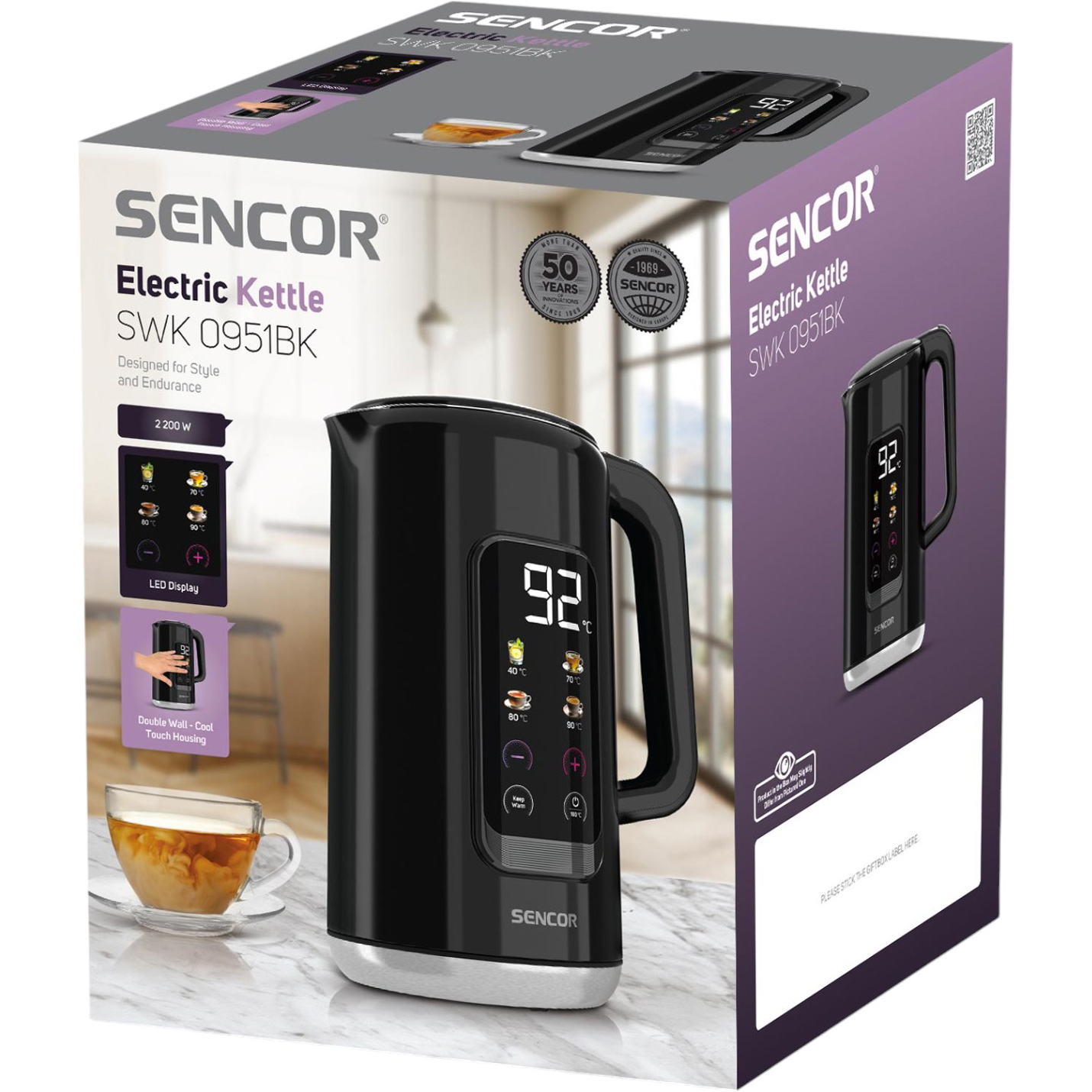 Електрочайник SENCOR SWK 0951BK (SWK0951BK)