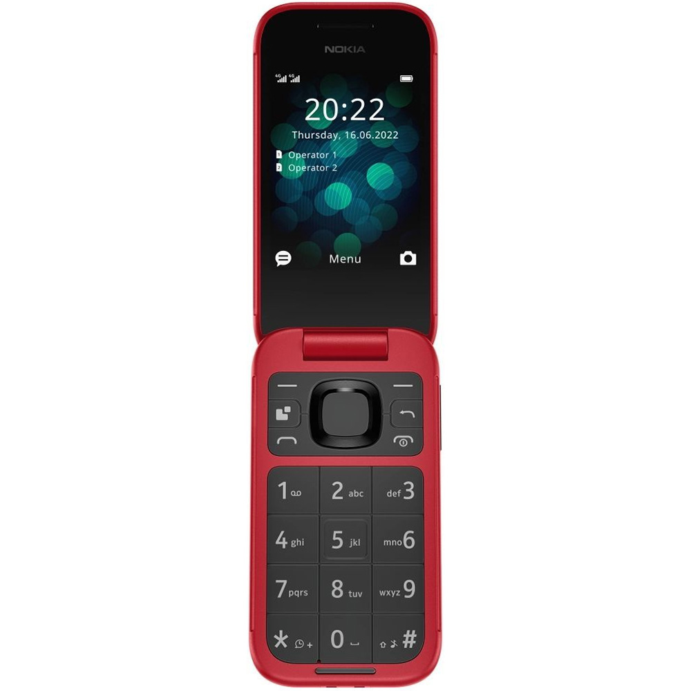 Мобильный телефон HMD 2660 Flip Raspberry Red