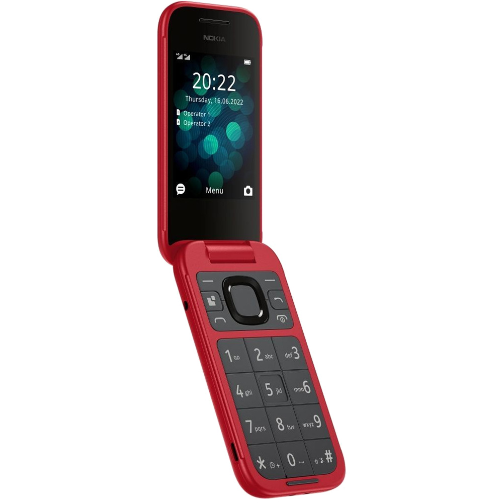 Мобильный телефон HMD 2660 Flip Raspberry Red