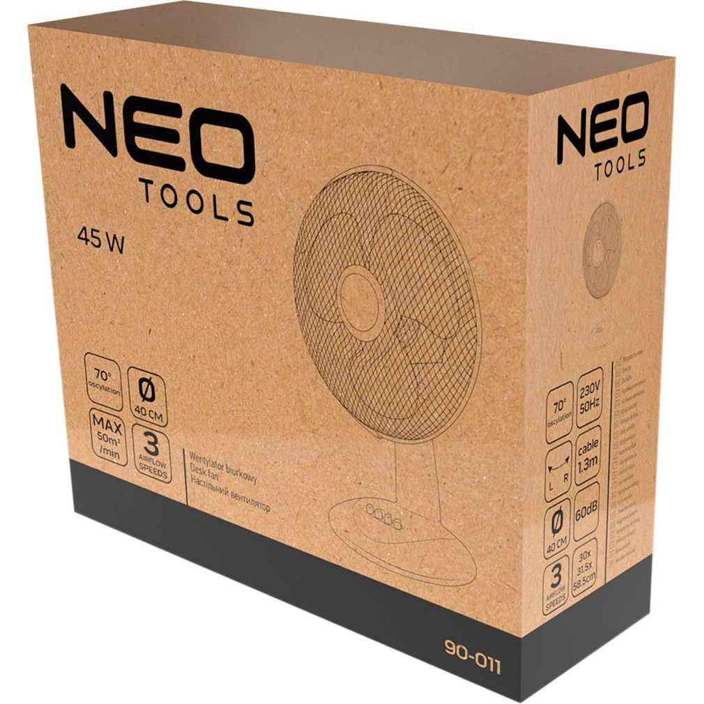 Настольный вентилятор NEO TOOLS 90-011
