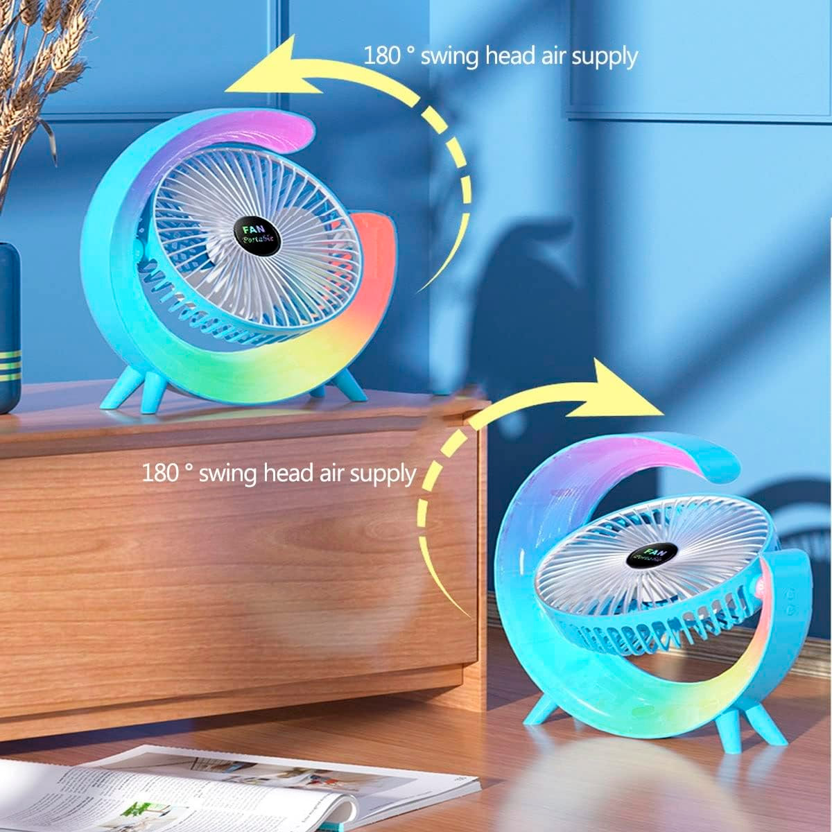Настольный вентилятор VOLTRONIC YT-1713 Colorful Desktop Fan Mixed Color
