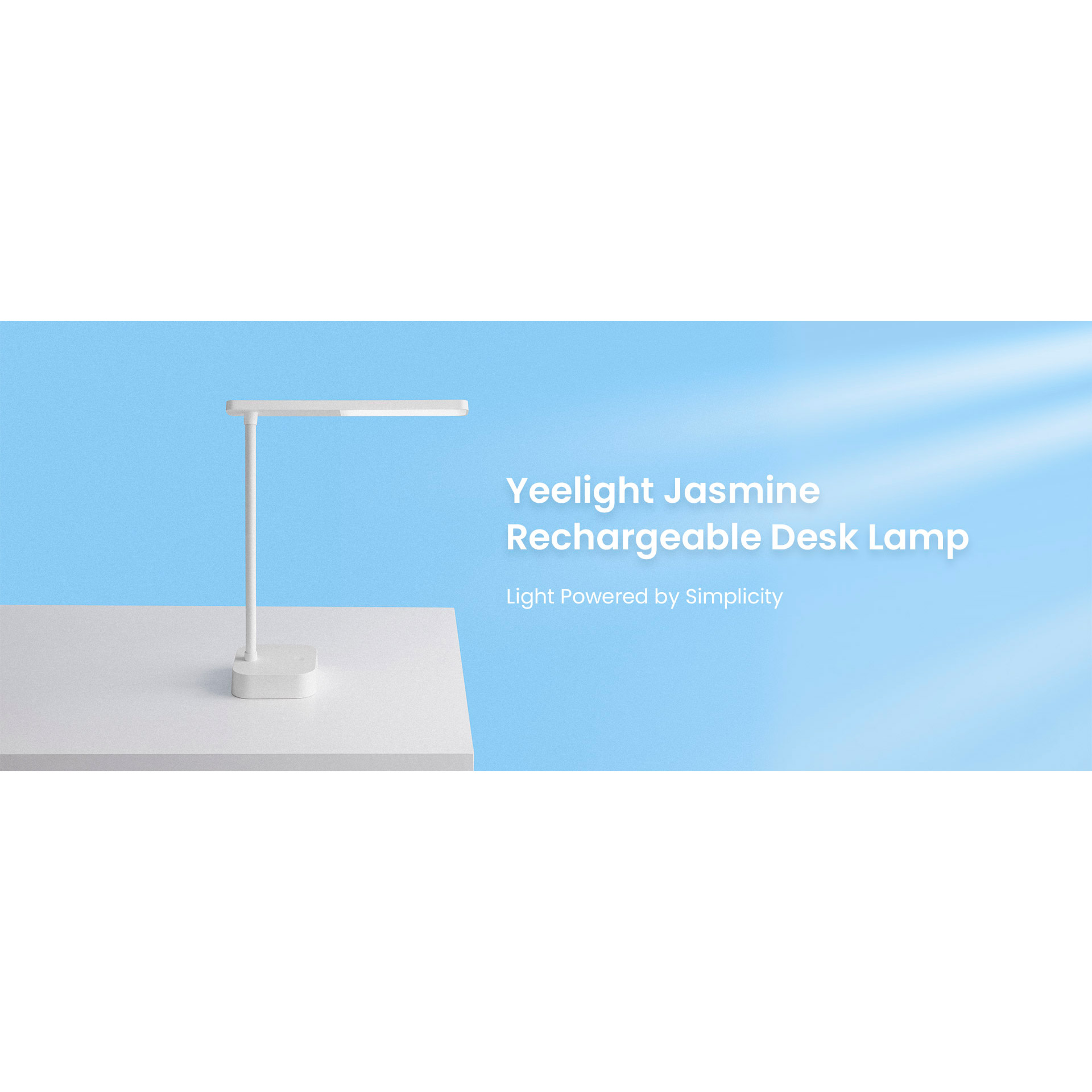 Лампа настільна YEELIGHT Jasmine Rechargeable Desk Lamp White (YLYTD-0039)