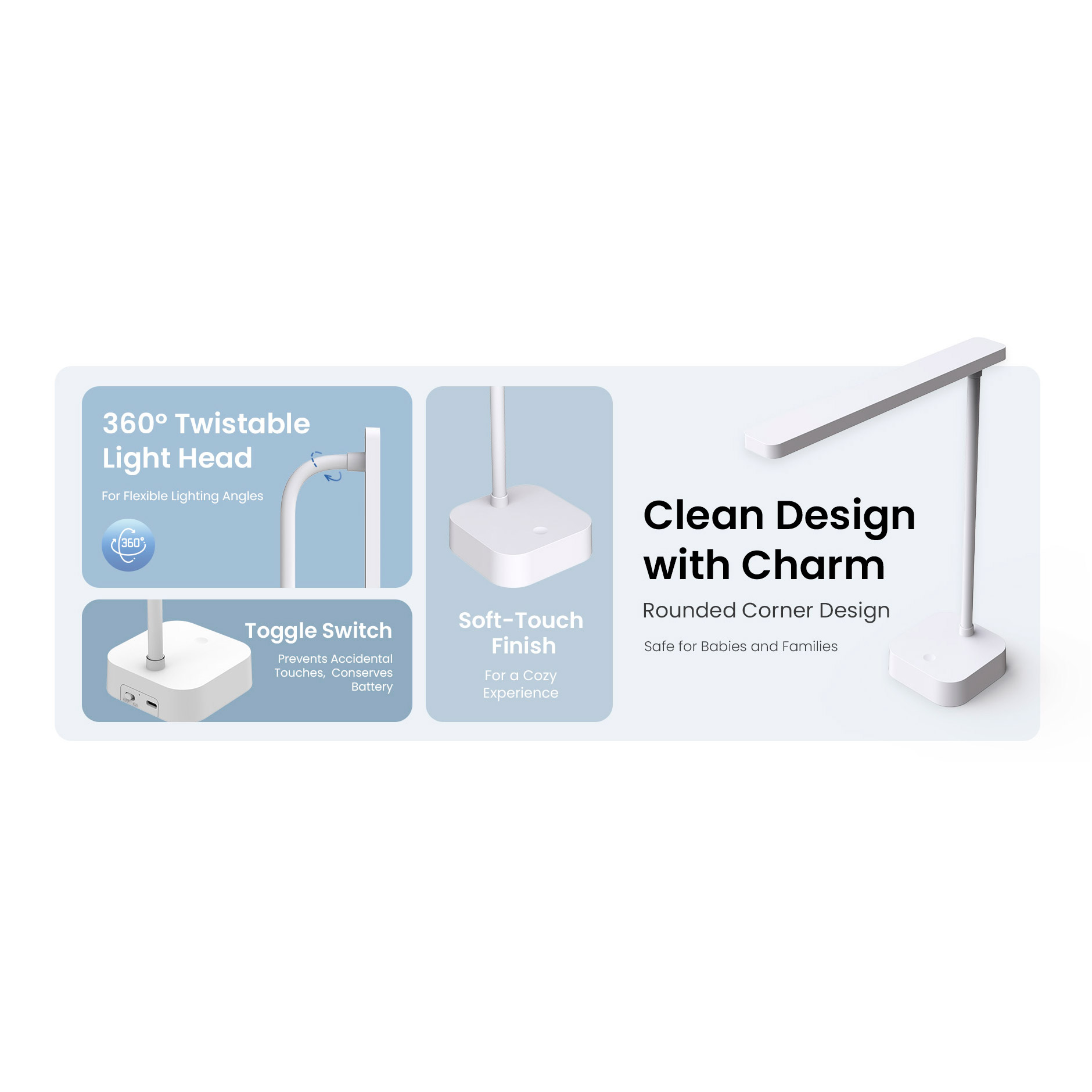 Лампа настільна YEELIGHT Jasmine Rechargeable Desk Lamp White (YLYTD-0039)