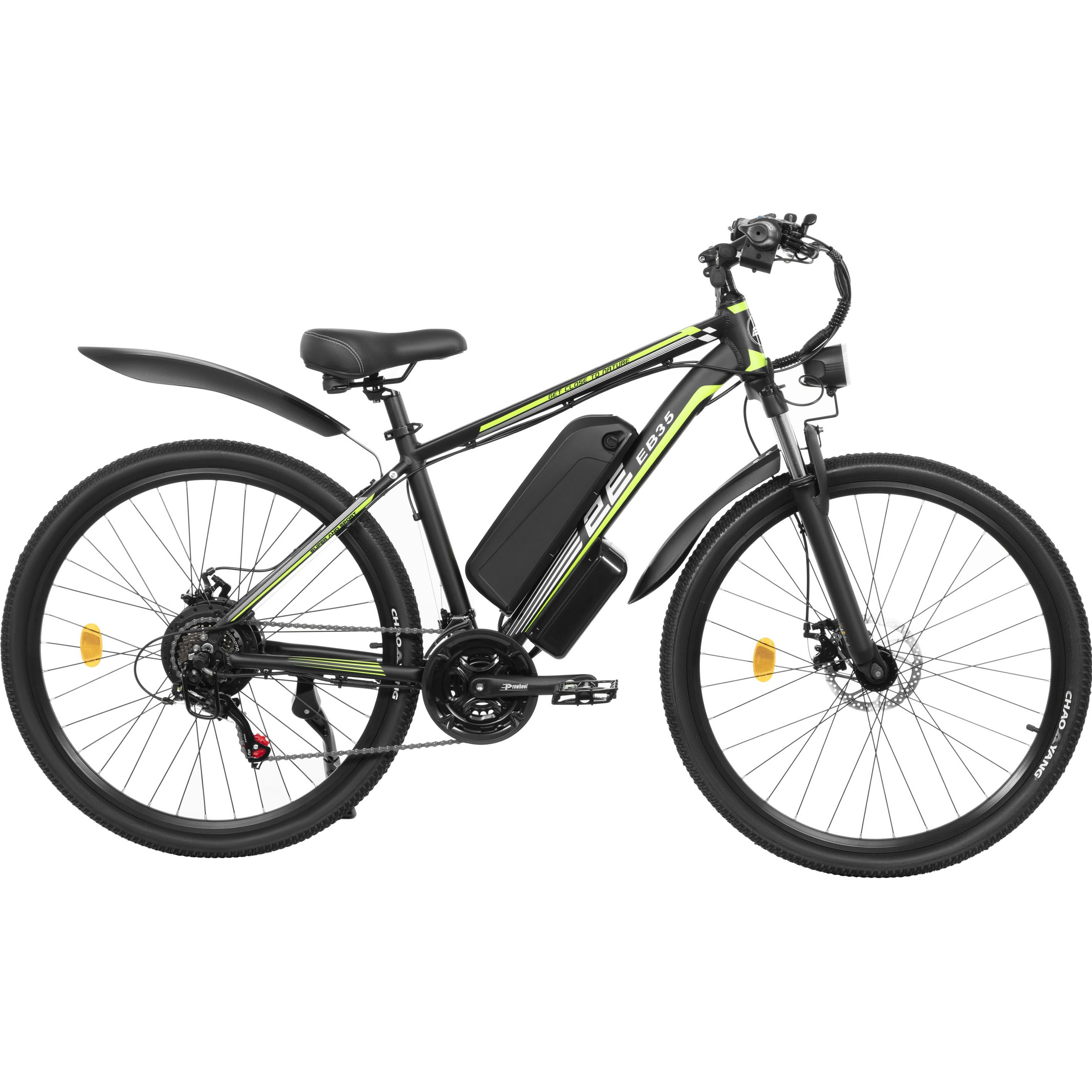 Электровелосипед 2E EB35 27.5" Black/Green (500W)