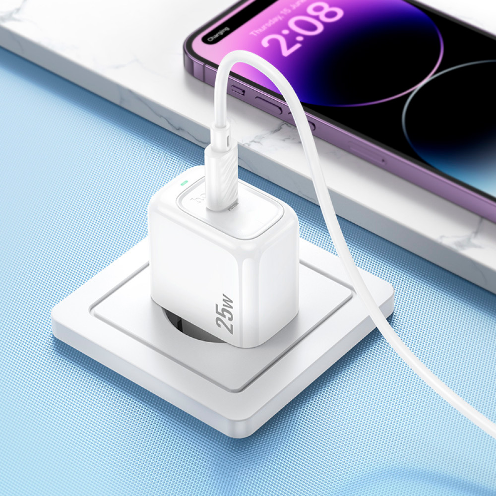 Зарядное устройство HOCO CS53A Surplus 1xUSB-C, PD25W White (6942007631488)