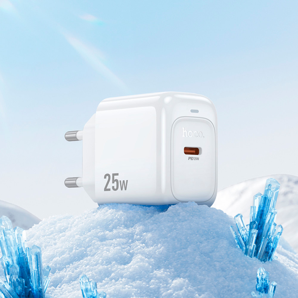 Зарядное устройство HOCO CS53A Surplus 1xUSB-C, PD25W White (6942007631488)