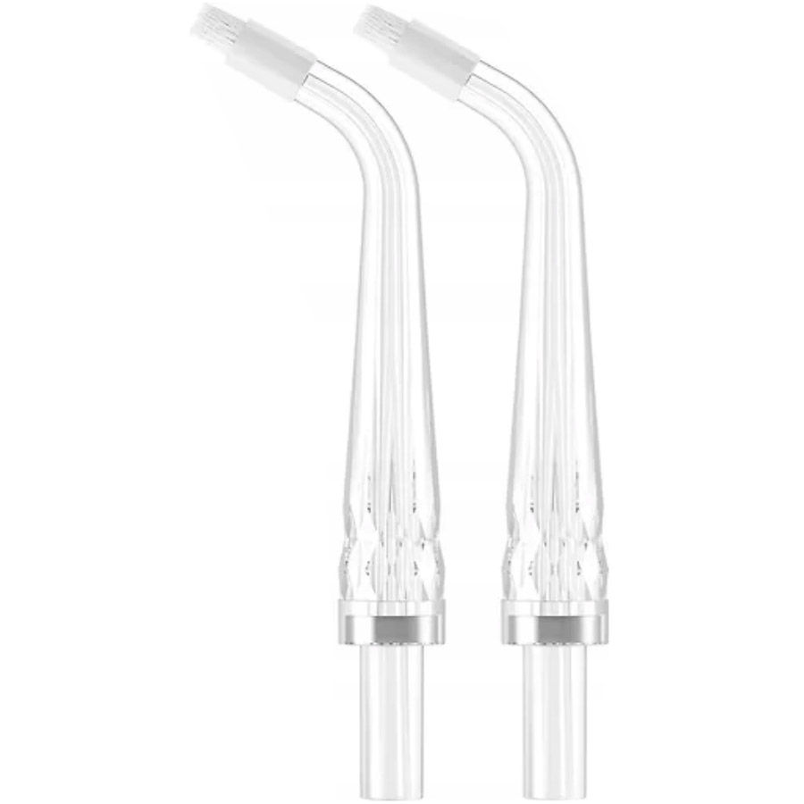 Комплект насадок для ирригатора OCLEAN AirPump A10 Water Flosser Orthodontics Nozzle Transparent 2шт (6970810556131)