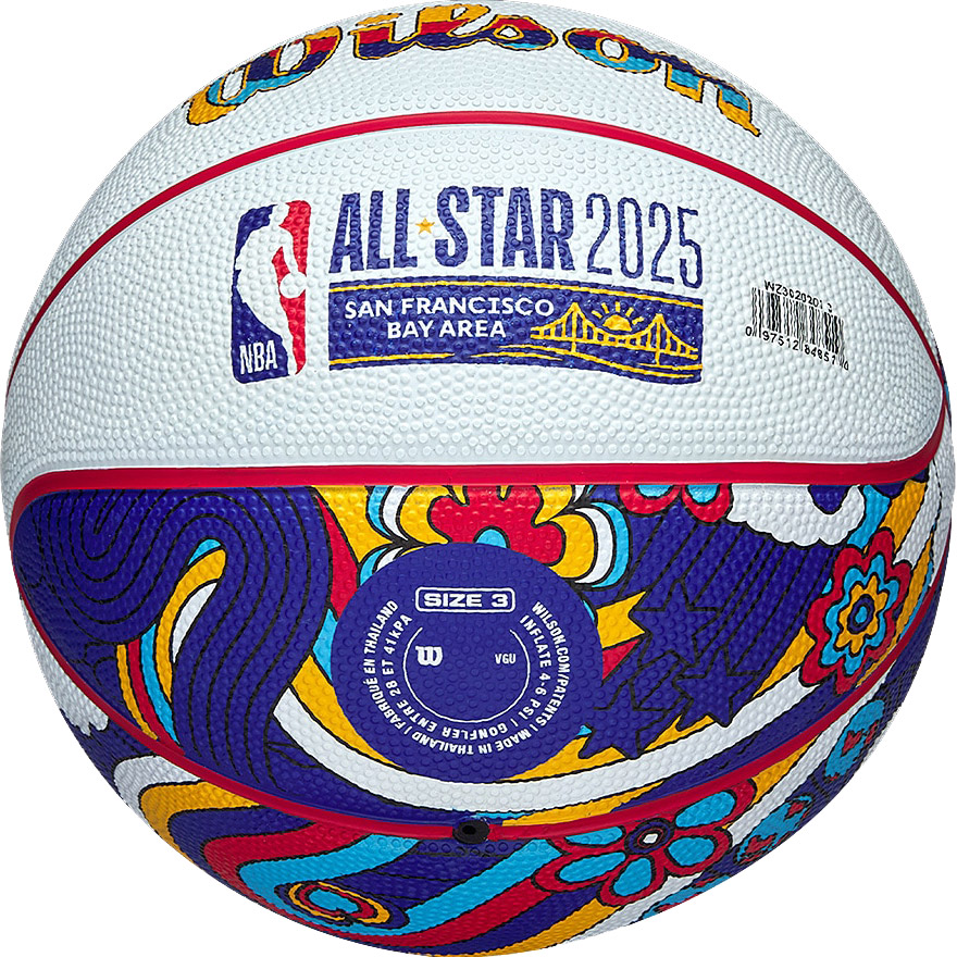 Міні-м'яч баскетбольний WILSON NBA All-Star 2025 Size 3 (WZ3020201XB3)