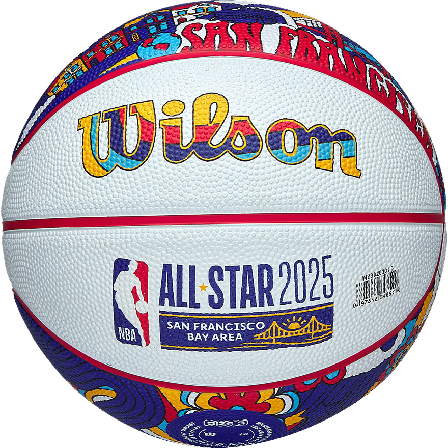 Міні-м'яч баскетбольний WILSON NBA All-Star 2025 Size 3 (WZ3020201XB3)