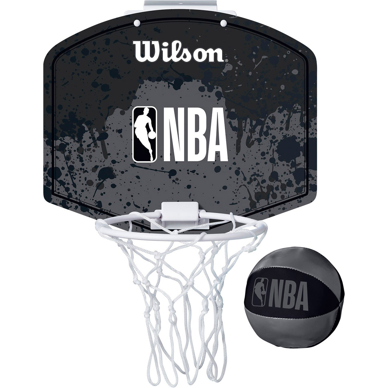 Набір баскетбольний WILSON NBA Team Mini Hoop Black/Gray (WTBA1302NBABL)