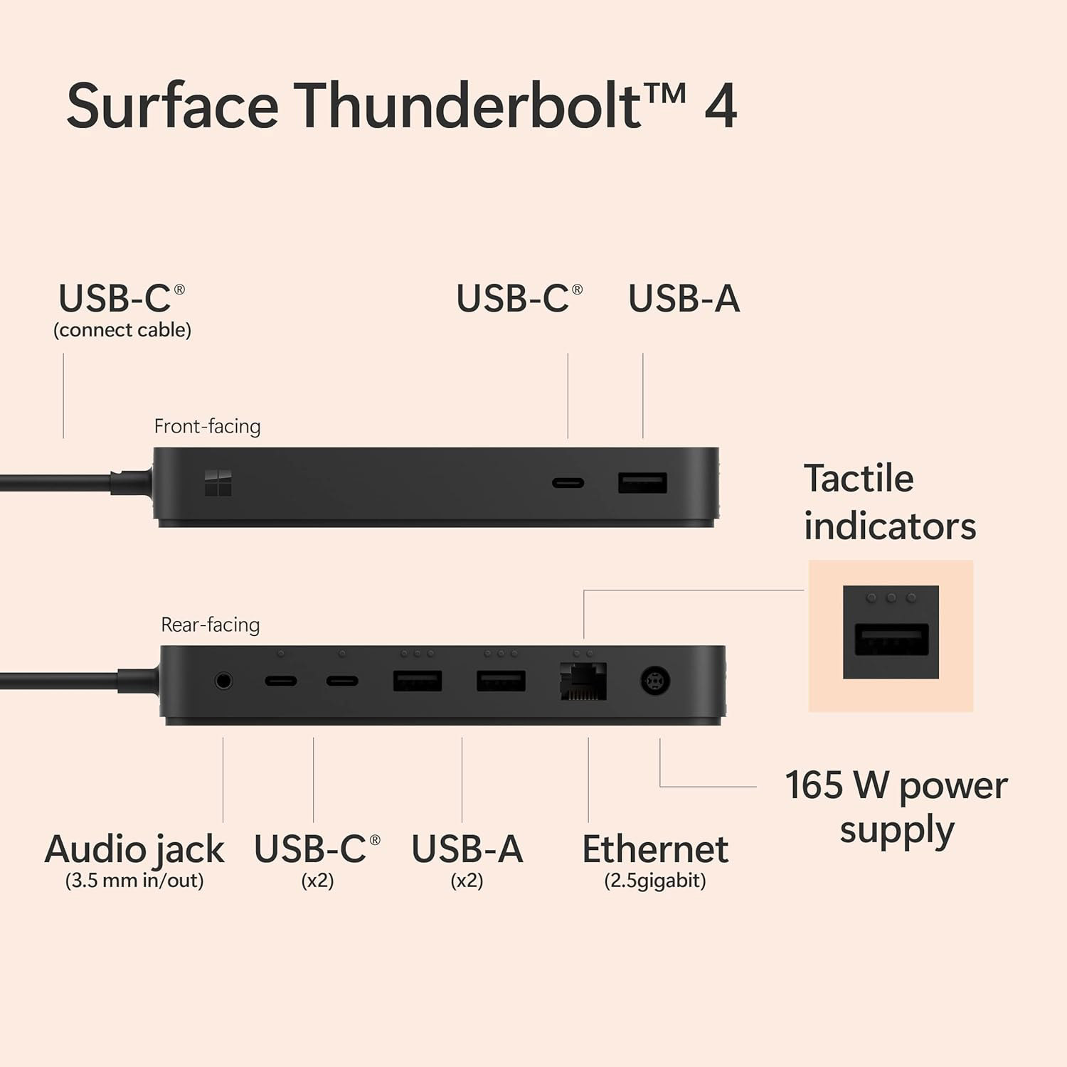 Док-станция MICROSOFT Surface Thunderbolt 4 Dock (T8I-00001)