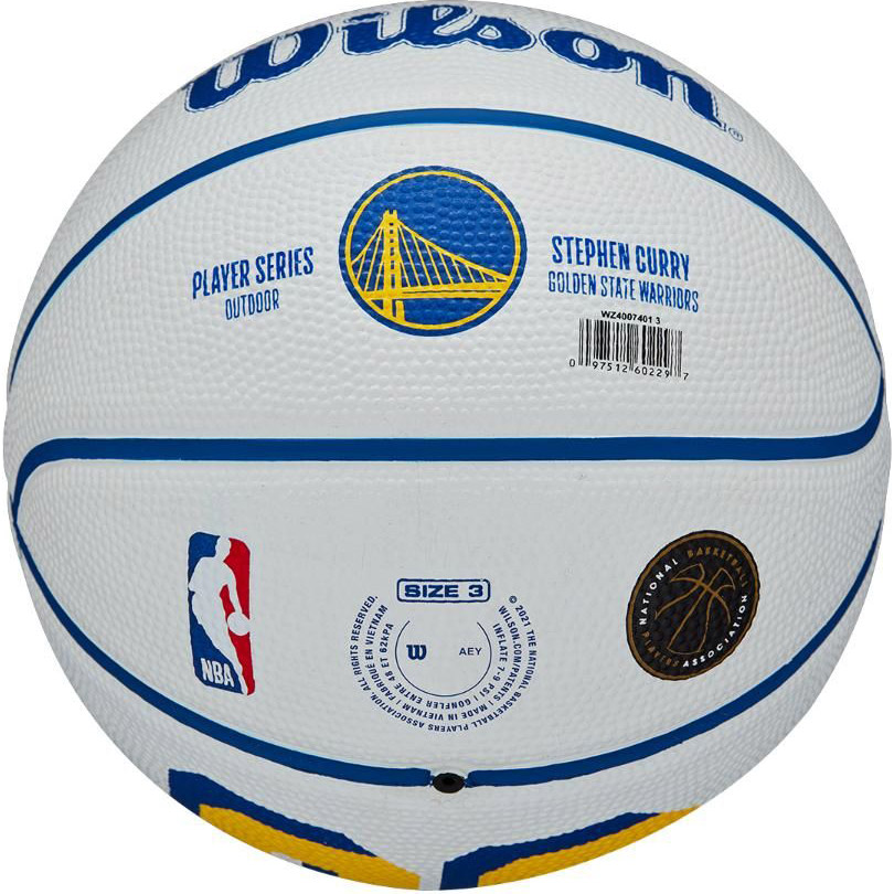 Мини-мяч баскетбольный WILSON NBA Player Icon Curry Size 3 (WZ4007401XB3)